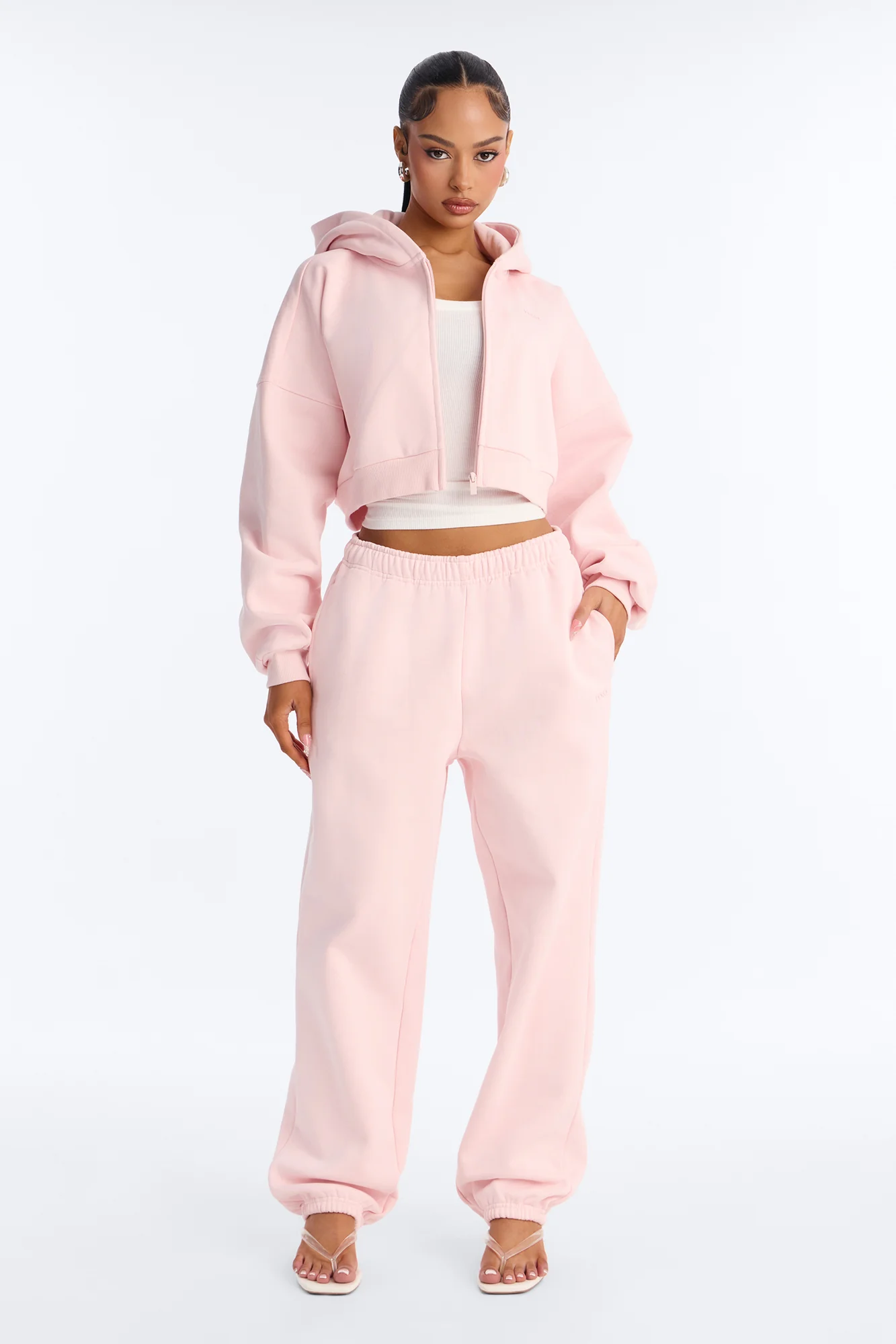 Libby Fleece Jogger Sweatpant - Pink