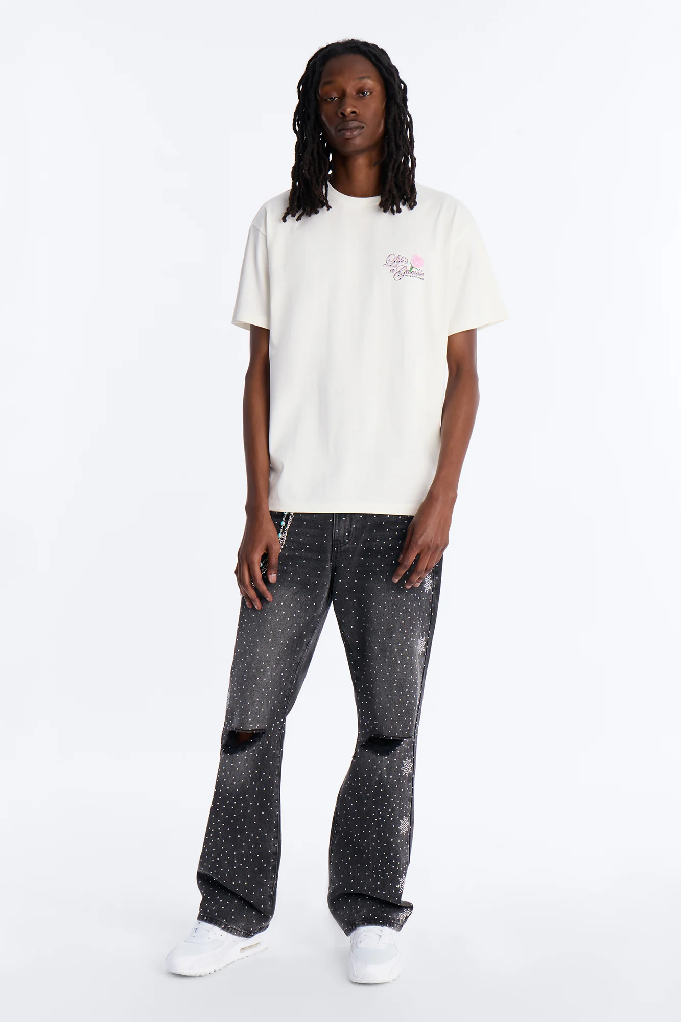 Lifes A Gamble And Im Always Winning Short Sleeve Tee - Off White - Image 3