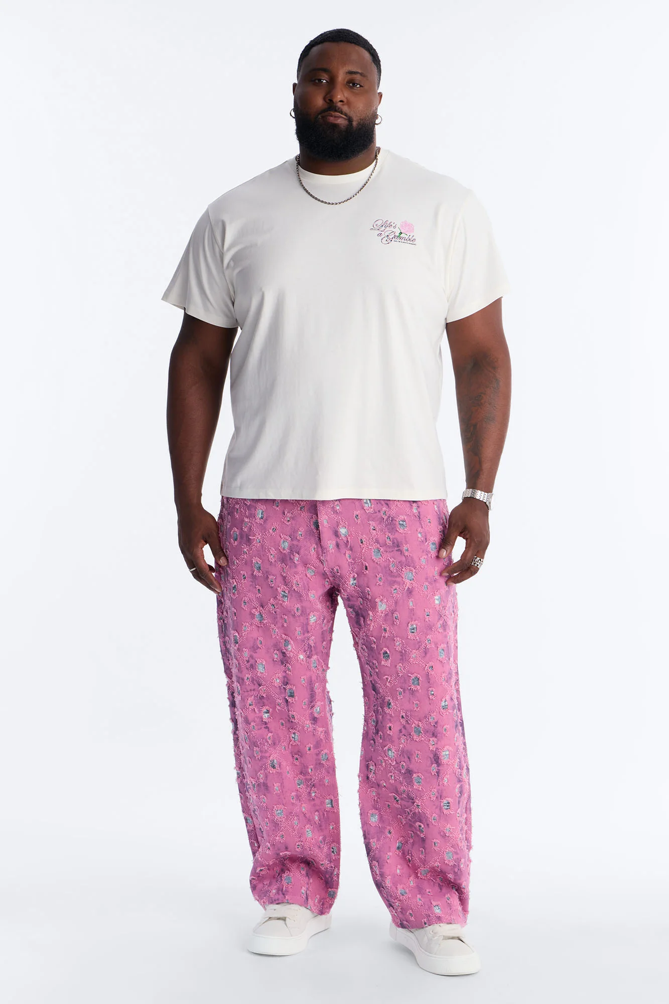 Lifes A Gamble And Im Always Winning Short Sleeve Tee - Off White - Image 8