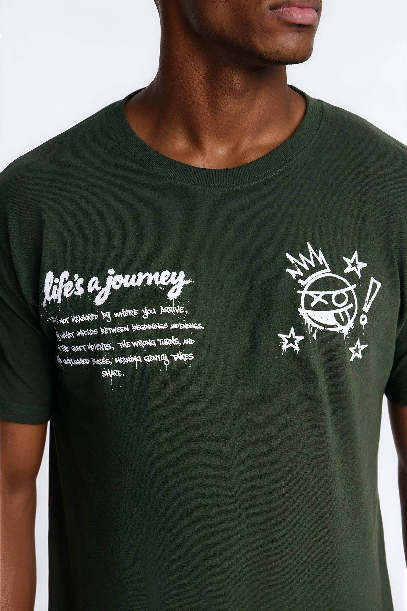 Life's A Journey Short Sleeve Tee - Green - Image 3