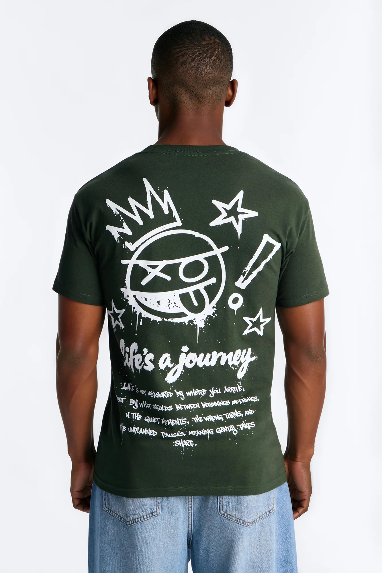 Life's A Journey Short Sleeve Tee - Green - Image 4
