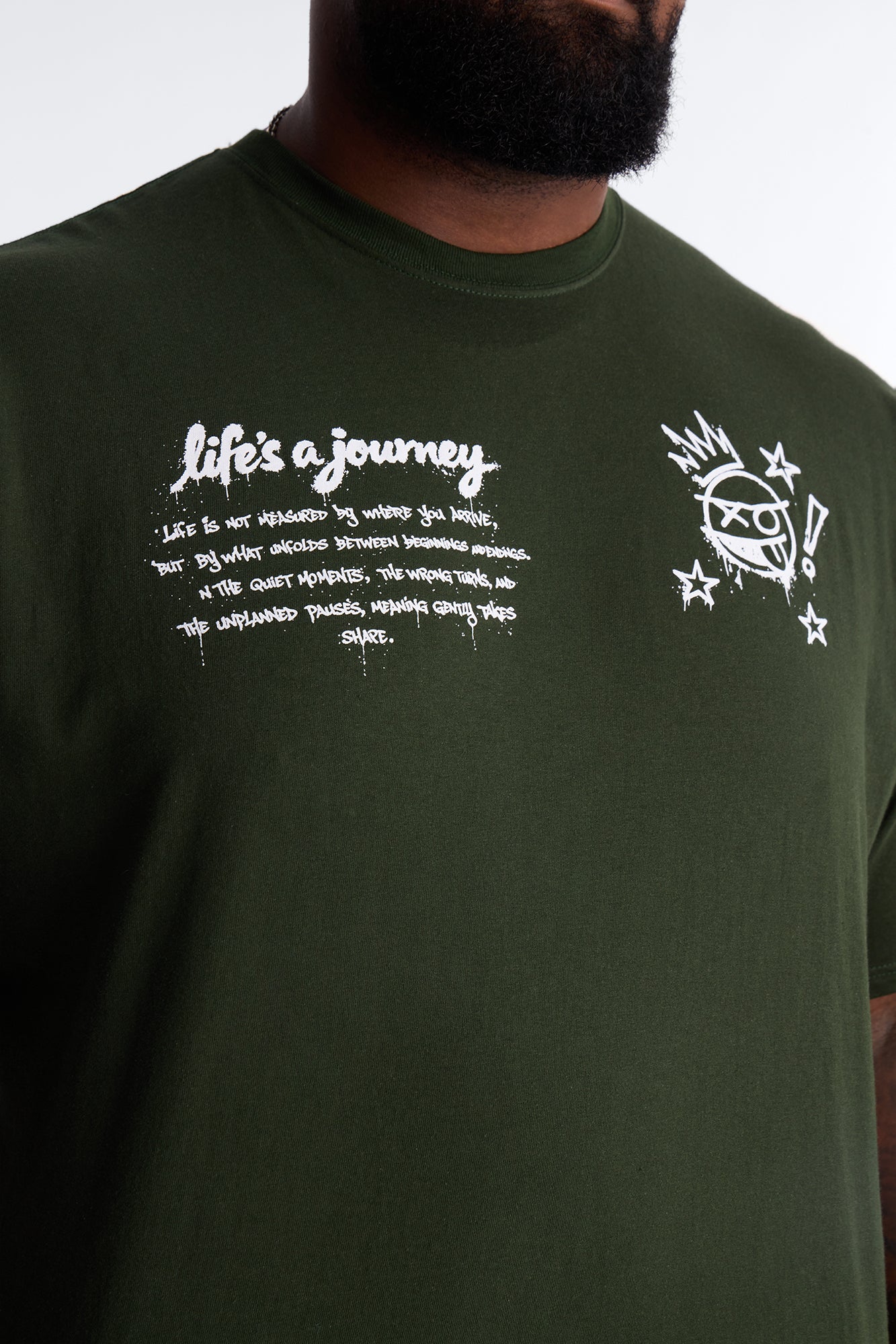 Life's A Journey Short Sleeve Tee - Green - Image 7