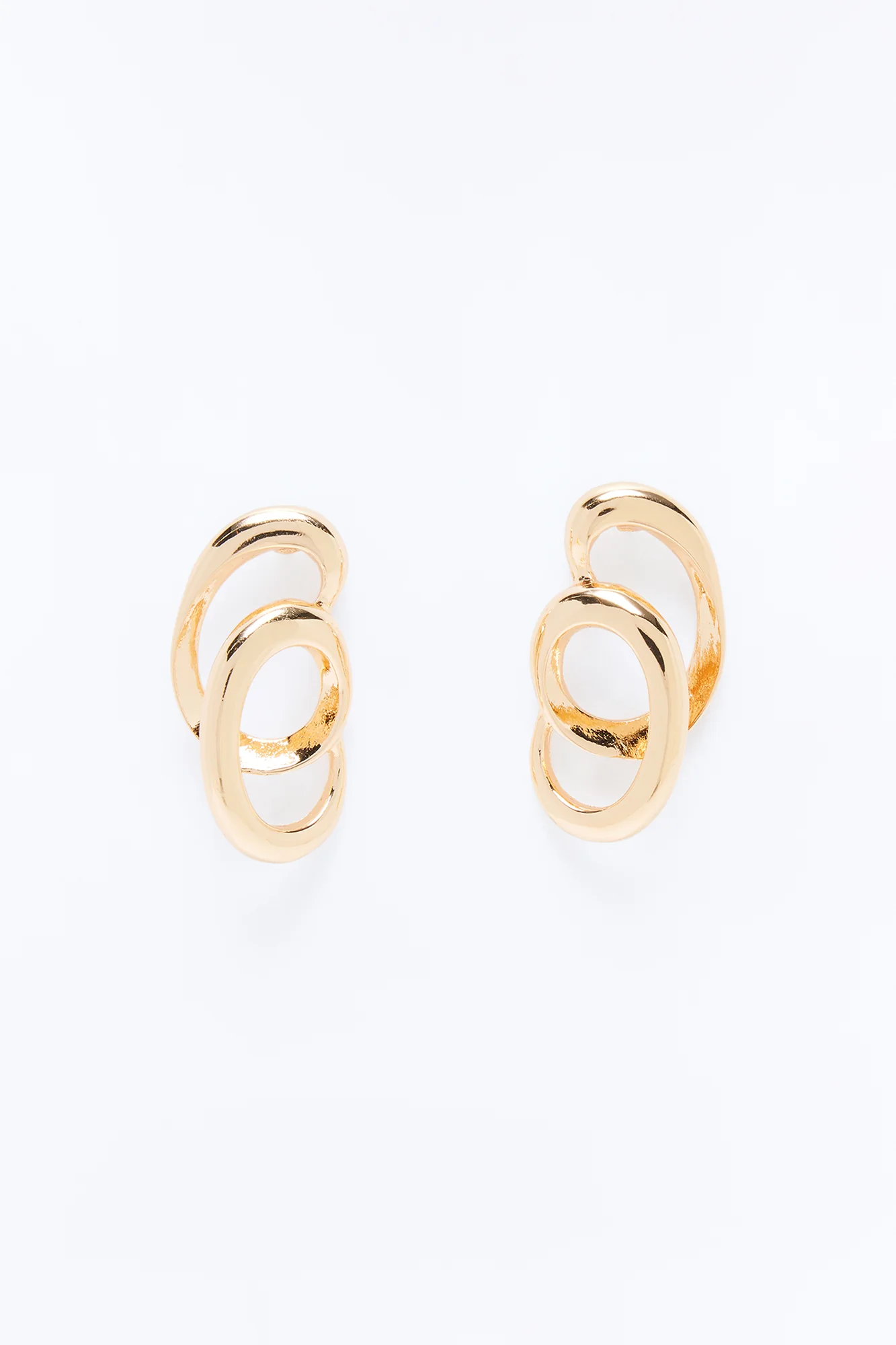 Life's A Rollercoaster Earrings - Gold - Image 3