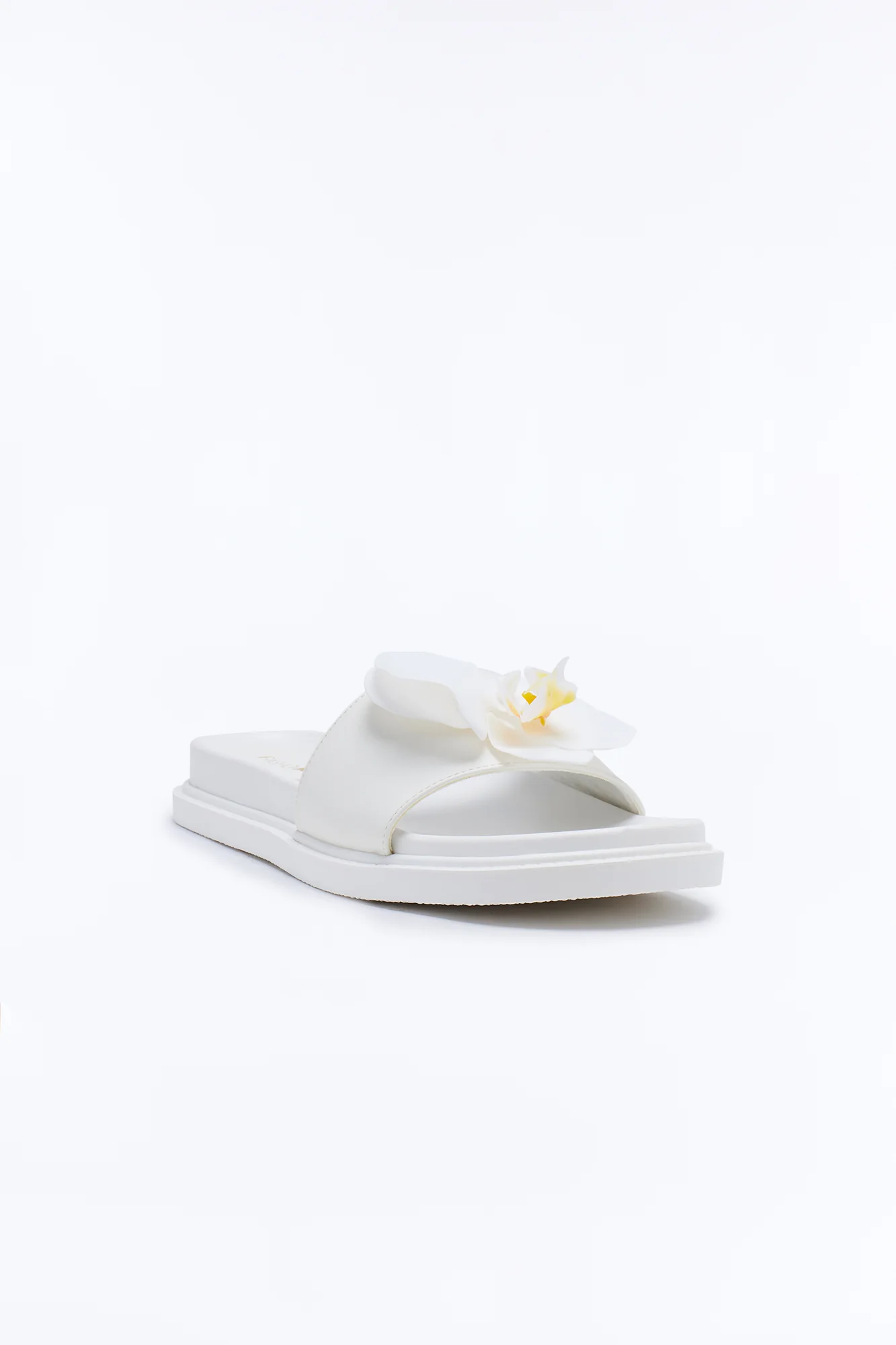 Lillian Orchid Slides - White - Image 2
