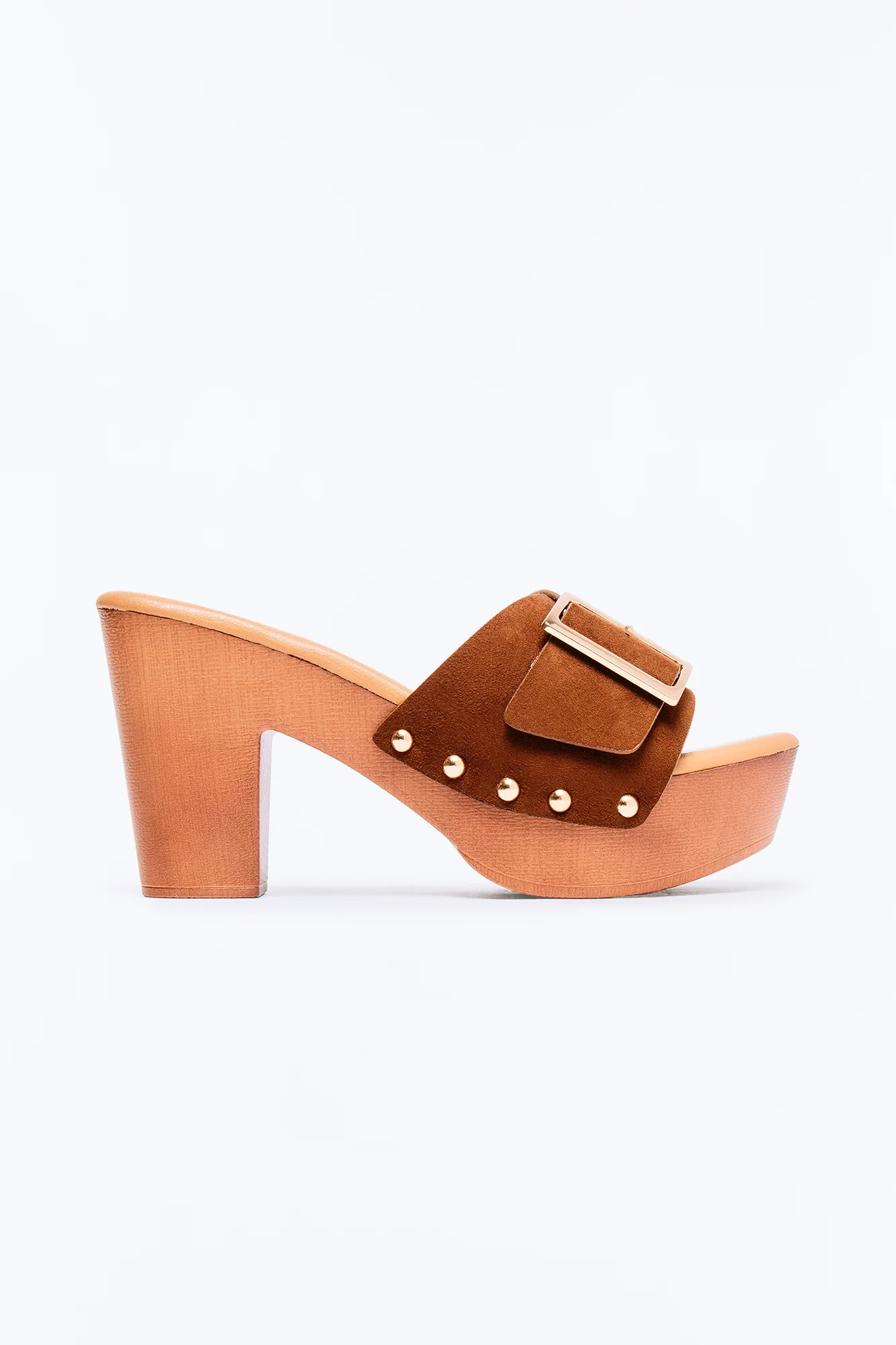 Lillian Platform Mules - Brown
