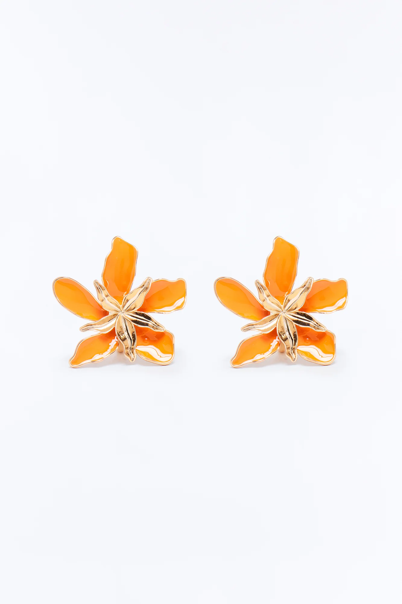 Lilly Floral Statement Ring - Orange/combo - Image 3