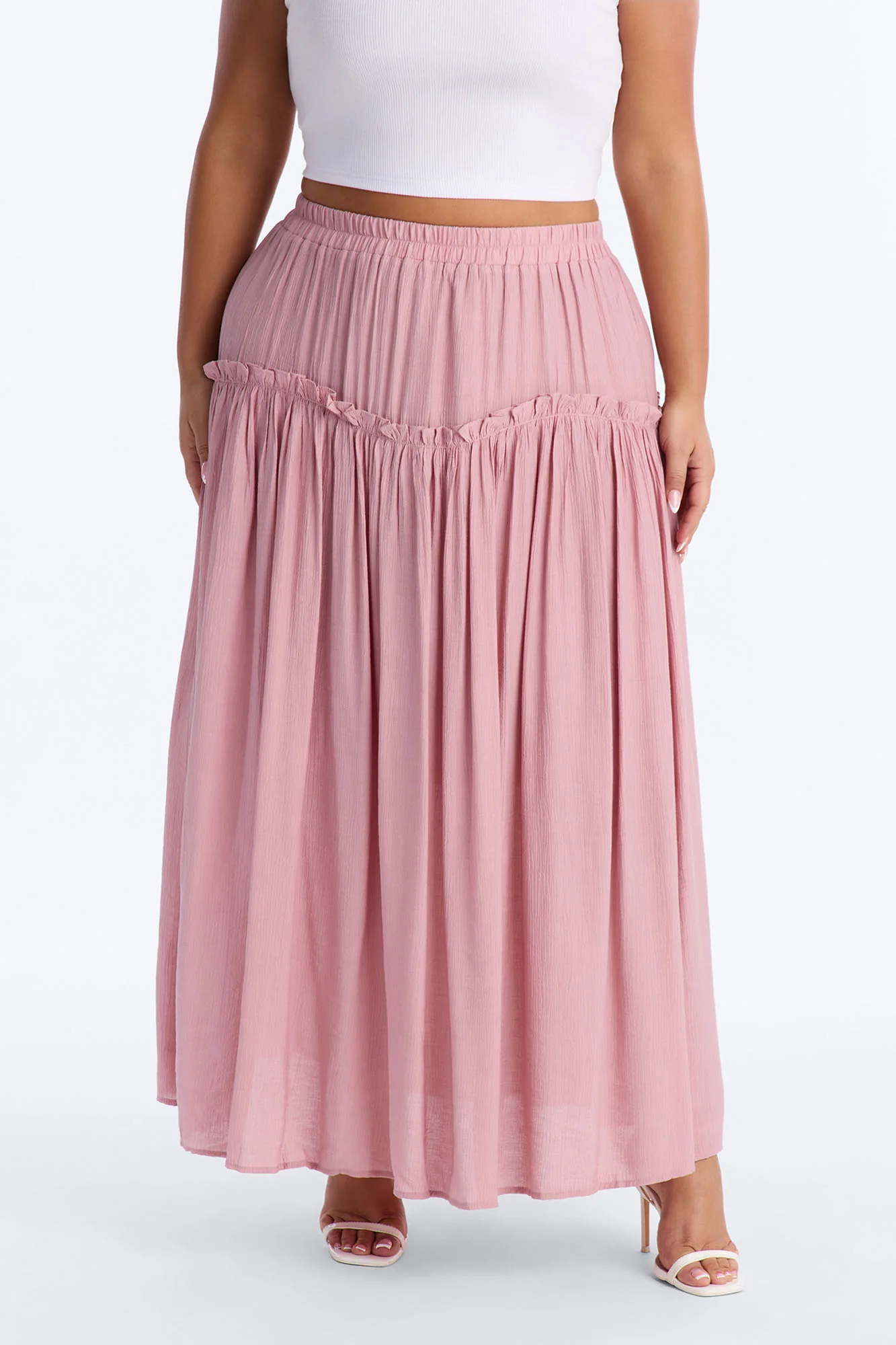 Lily Maxi Skirt - Mauve - Image 6
