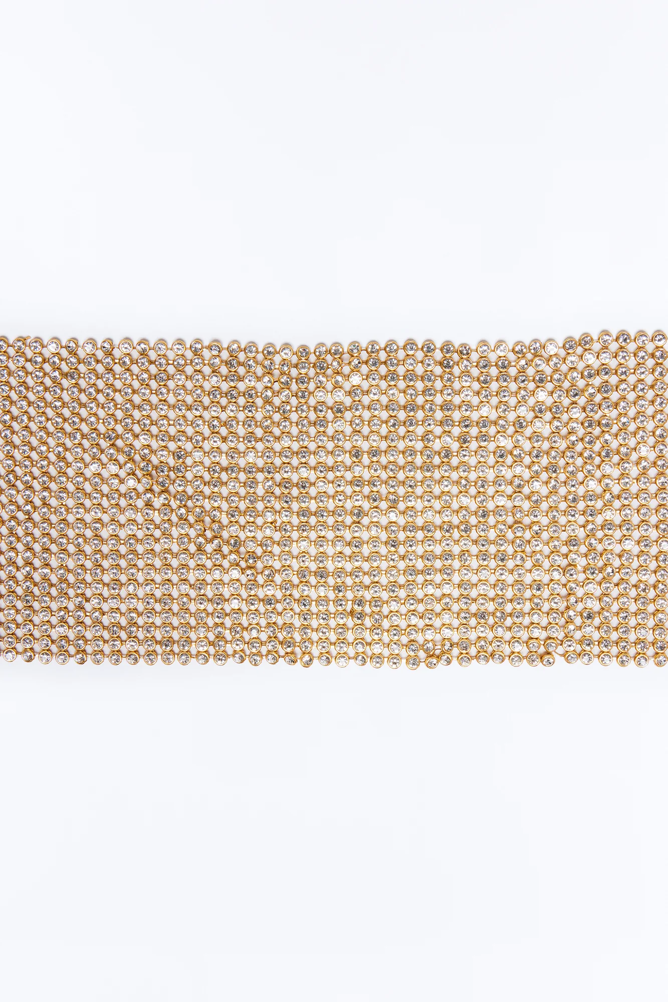 Lily Rhinestone Scoop Layered Necklace - Gold - Image 3