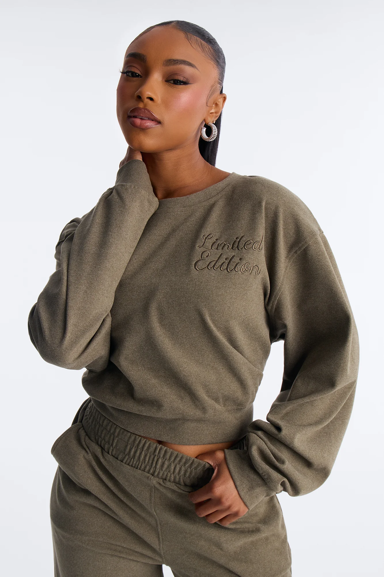 Limited Edition Butter Fleece Lounge Top - Sage