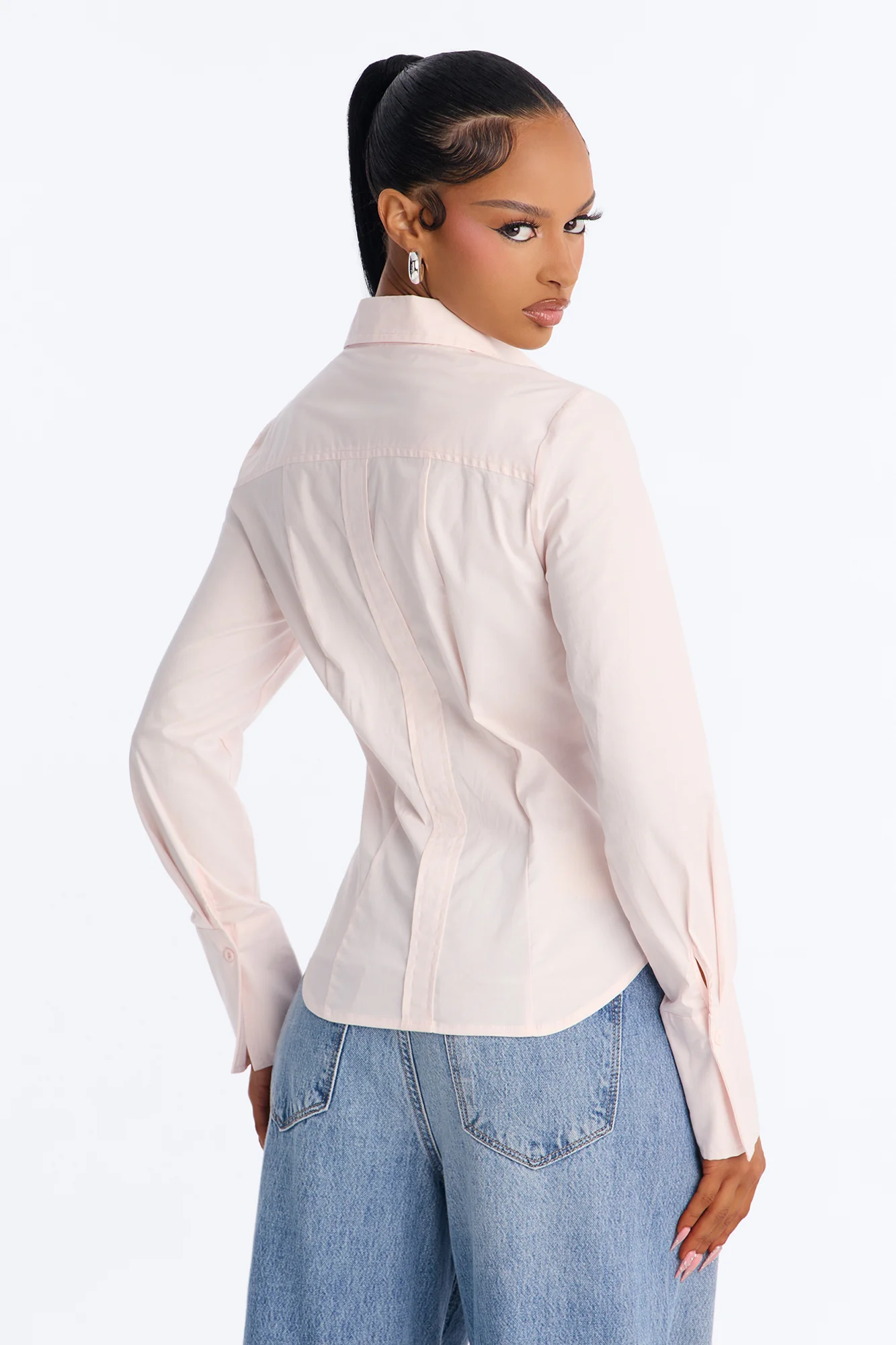 Limited Edition Poplin Shirt - Soft Pink - Image 4
