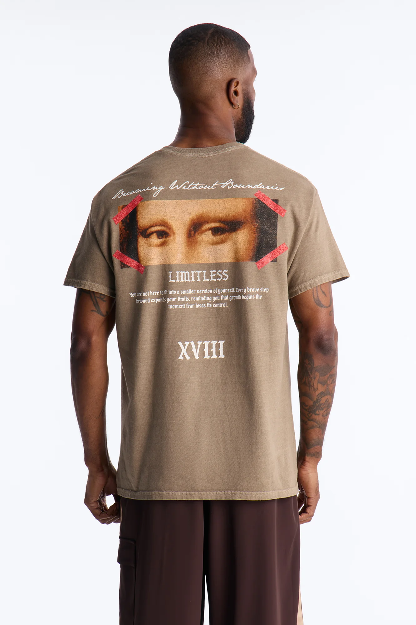 Limitless Art Short Sleeve Tee - Brown