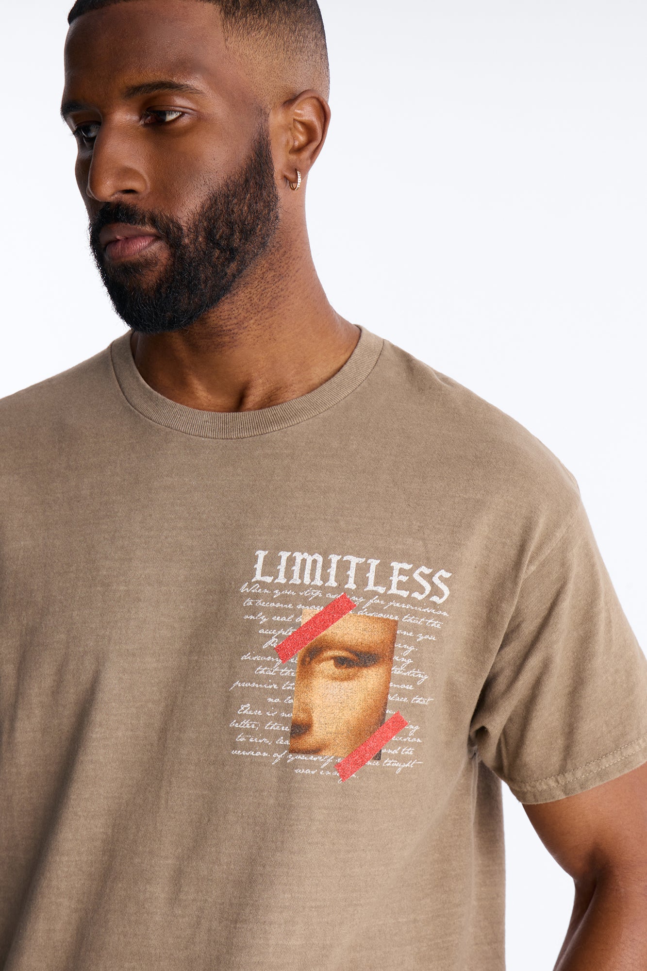 Limitless Art Short Sleeve Tee - Brown - Image 4