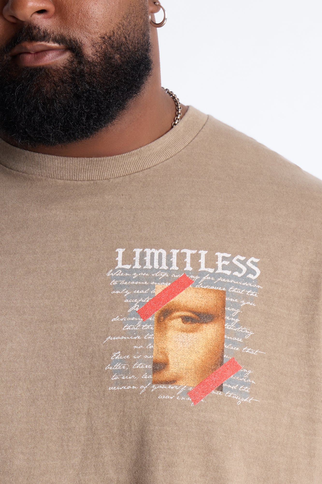 Limitless Art Short Sleeve Tee - Brown - Image 7