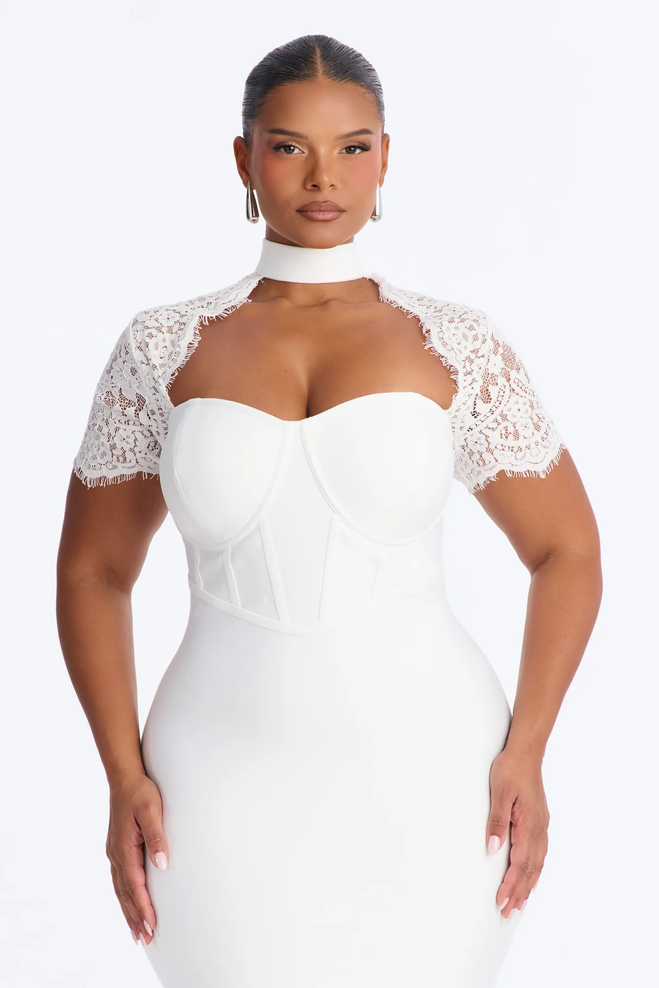 Limitless Potential Bandage Midi Dress - White - Image 6