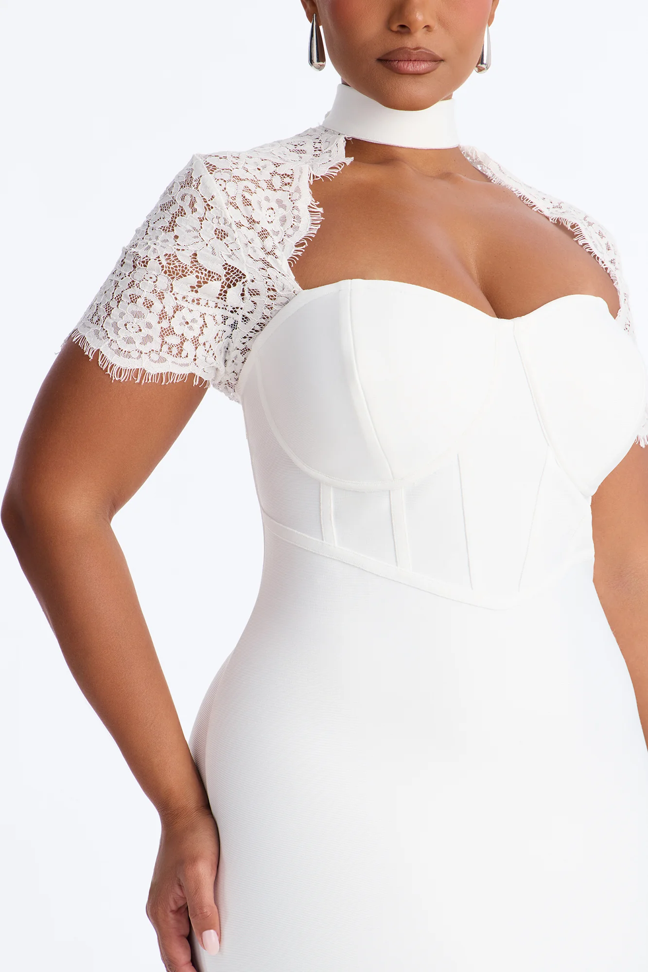 Limitless Potential Bandage Midi Dress - White - Image 7