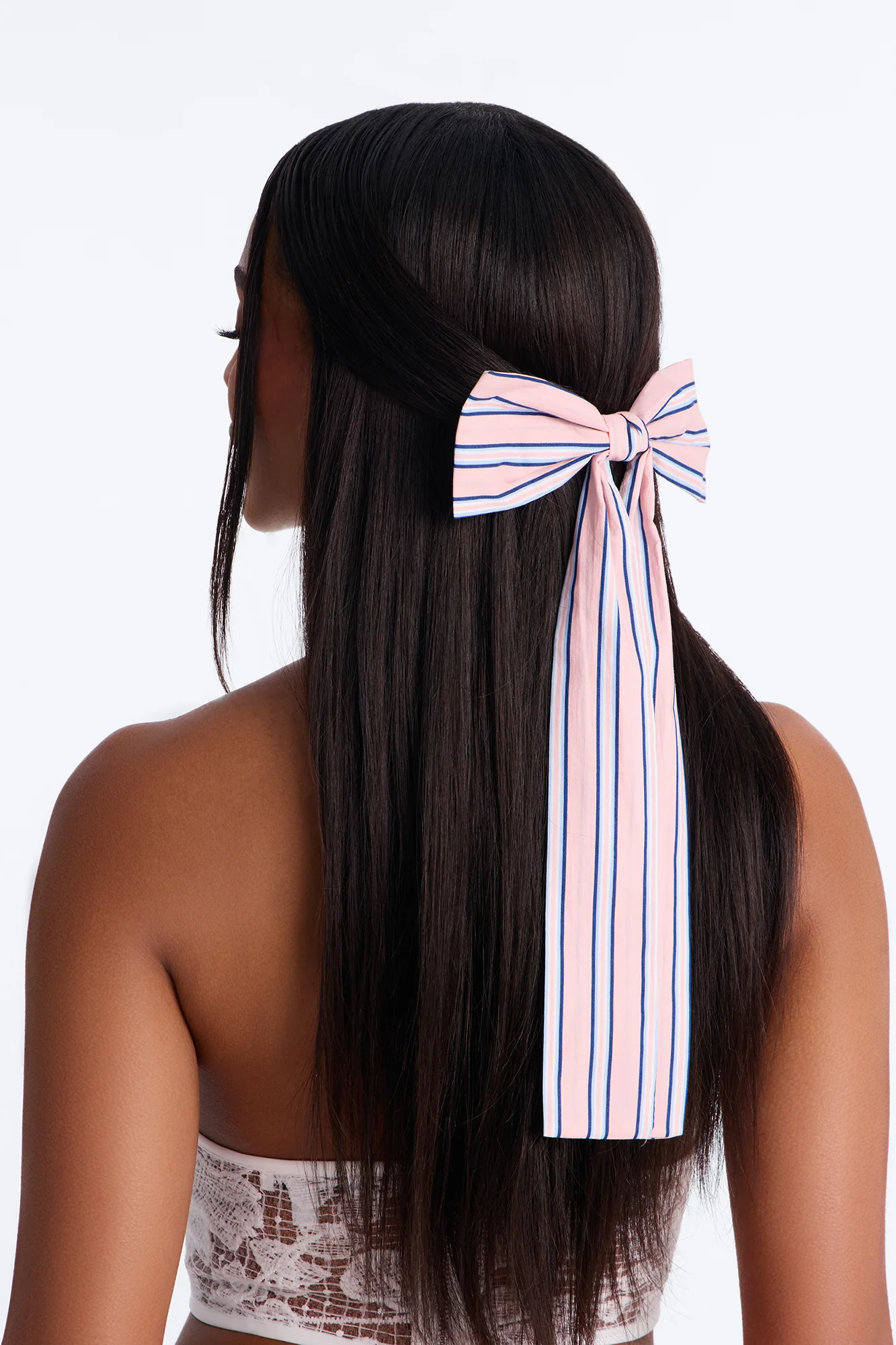Line Up Bow Hair Clip - Pink/combo - Image 2