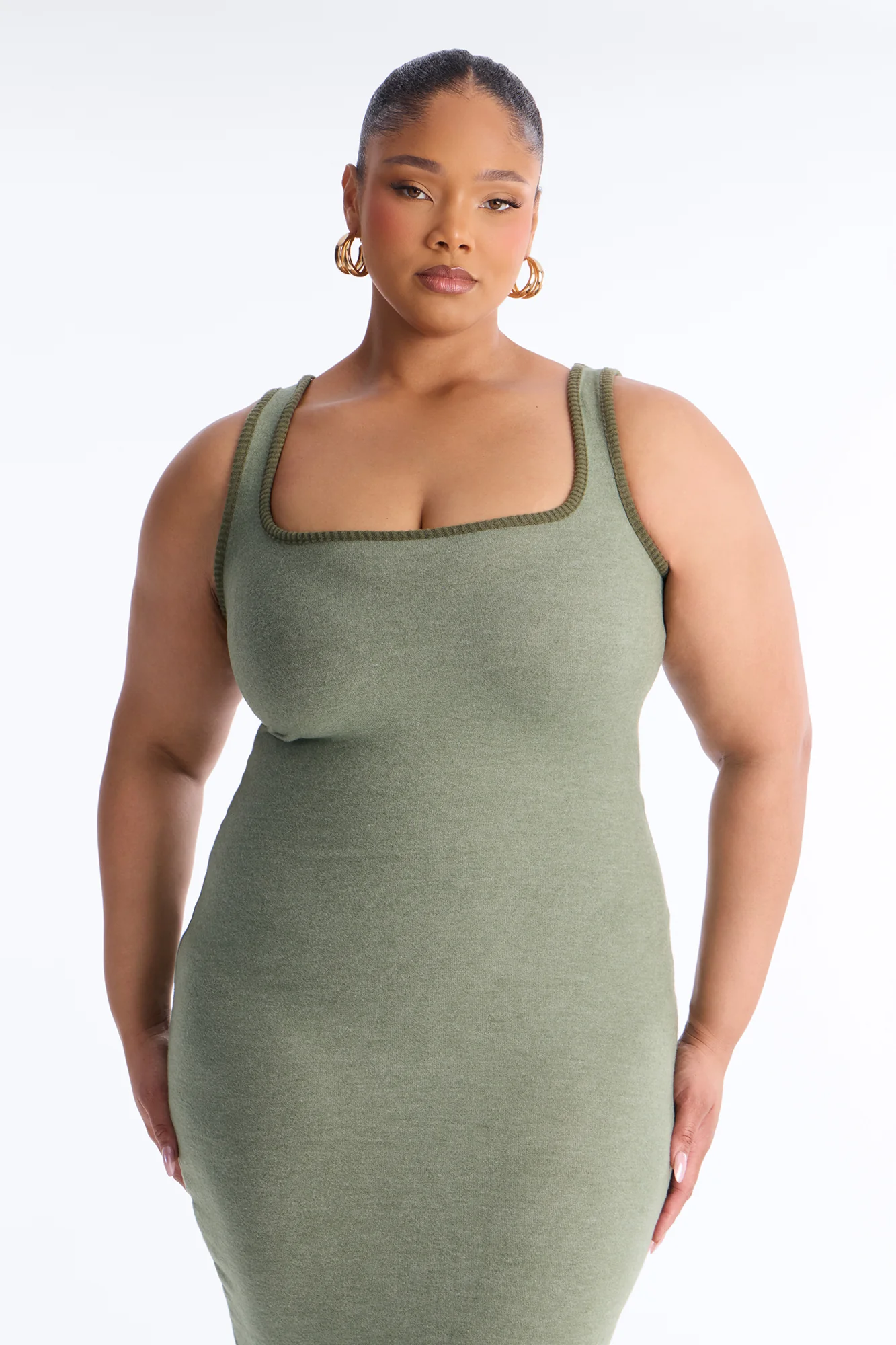 Literally No Maxi Dress Set - Olive - Image 10