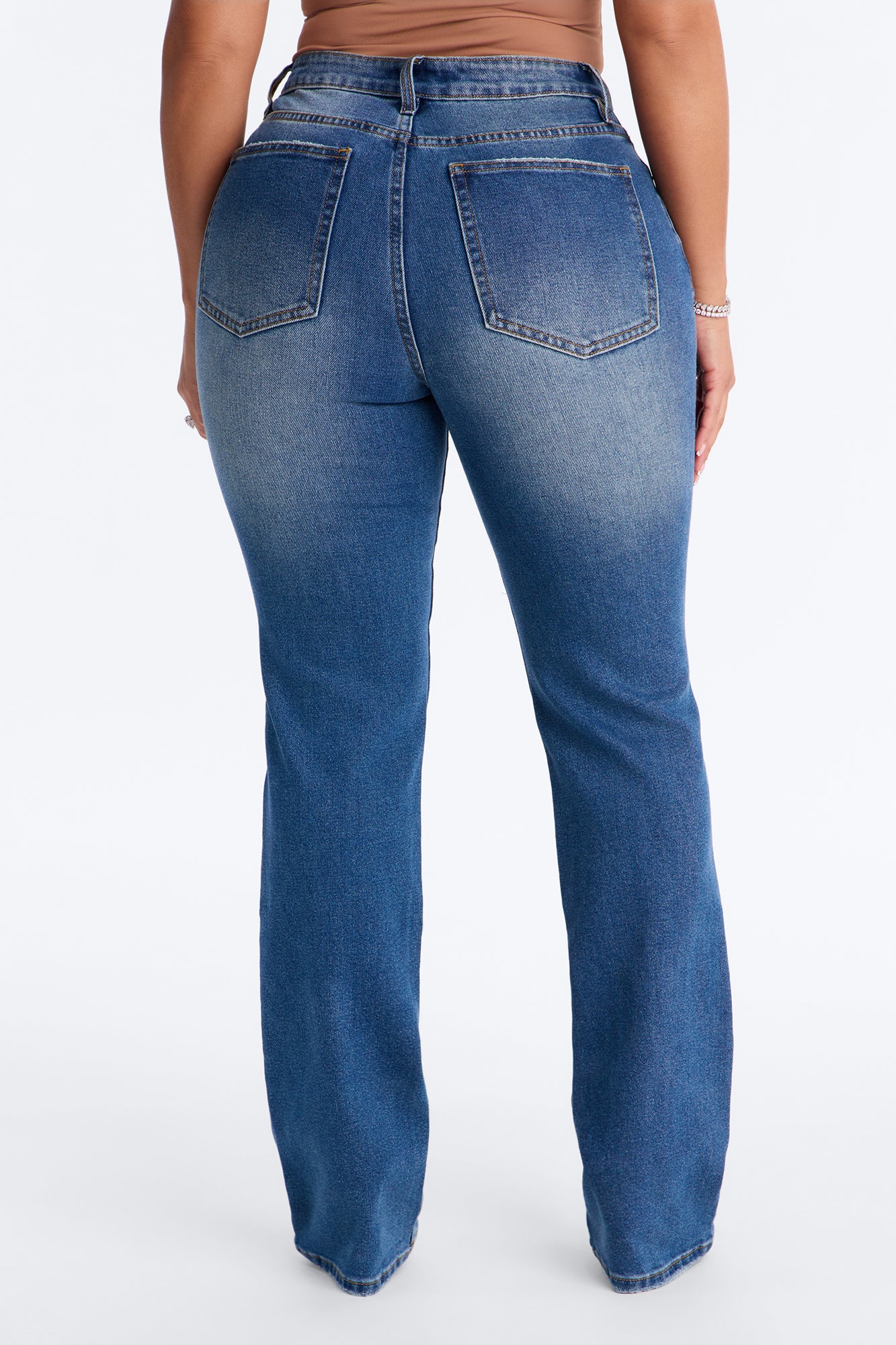 Little Havana Stretch Straight Leg Jeans - Dark Wash - Image 4