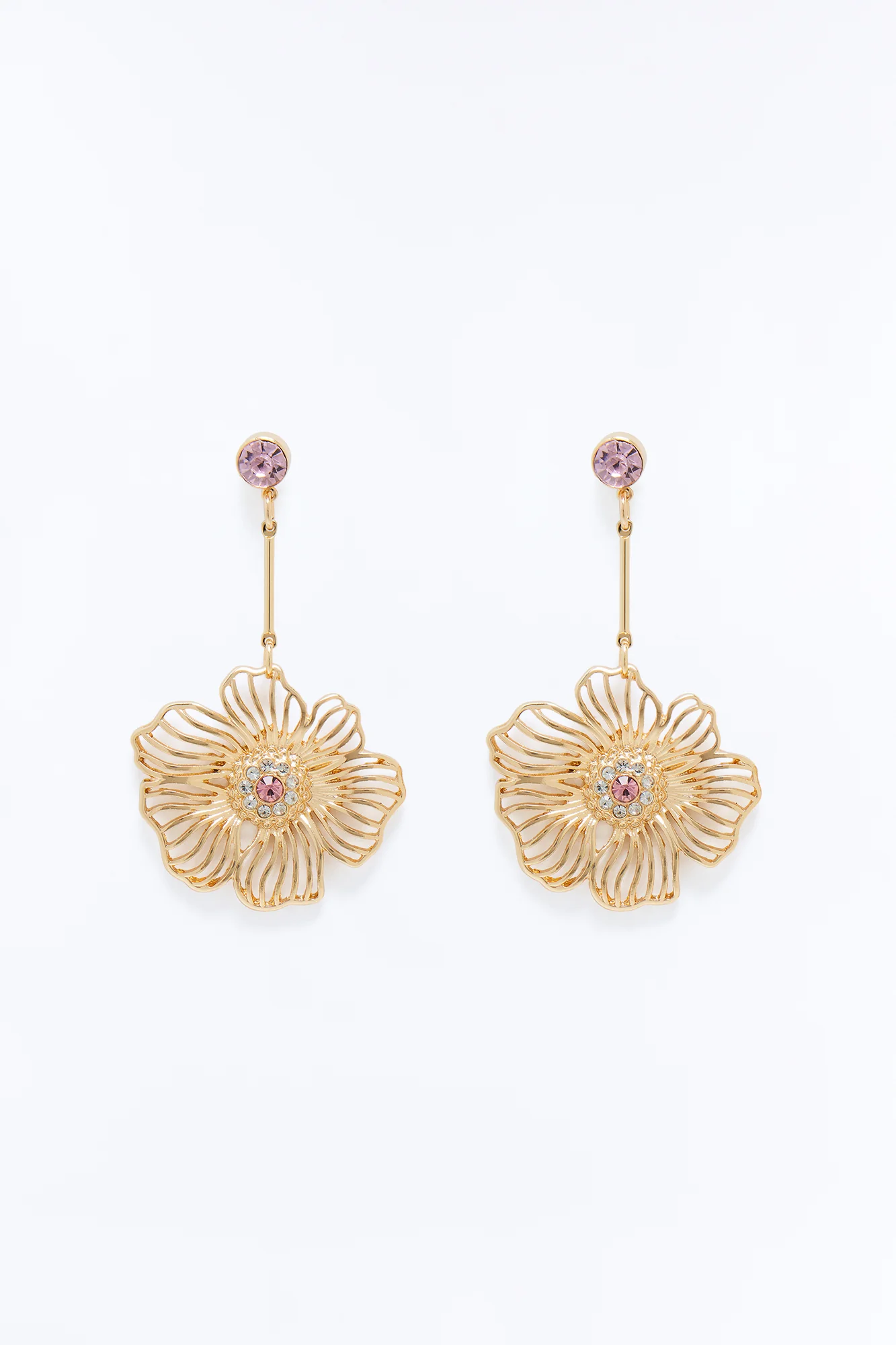 Little Miss Petal Earrings - Pink