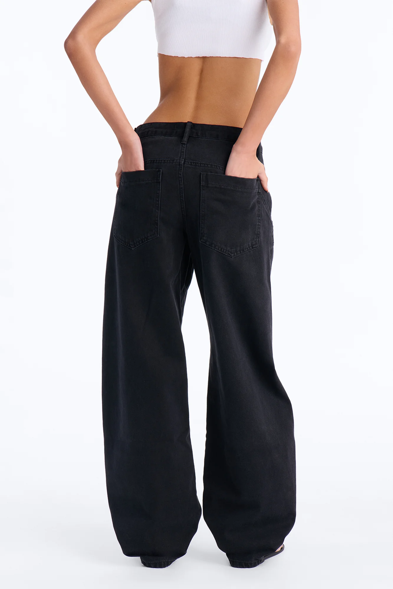 Living On Edge Utility Jeans - Black Wash - Image 4