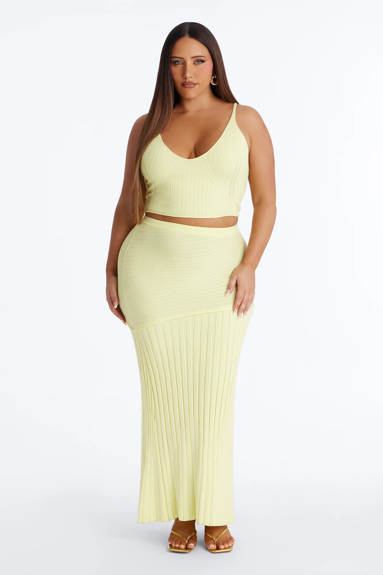 Long Time Crush Maxi Skirt Set - Yellow - Image 5