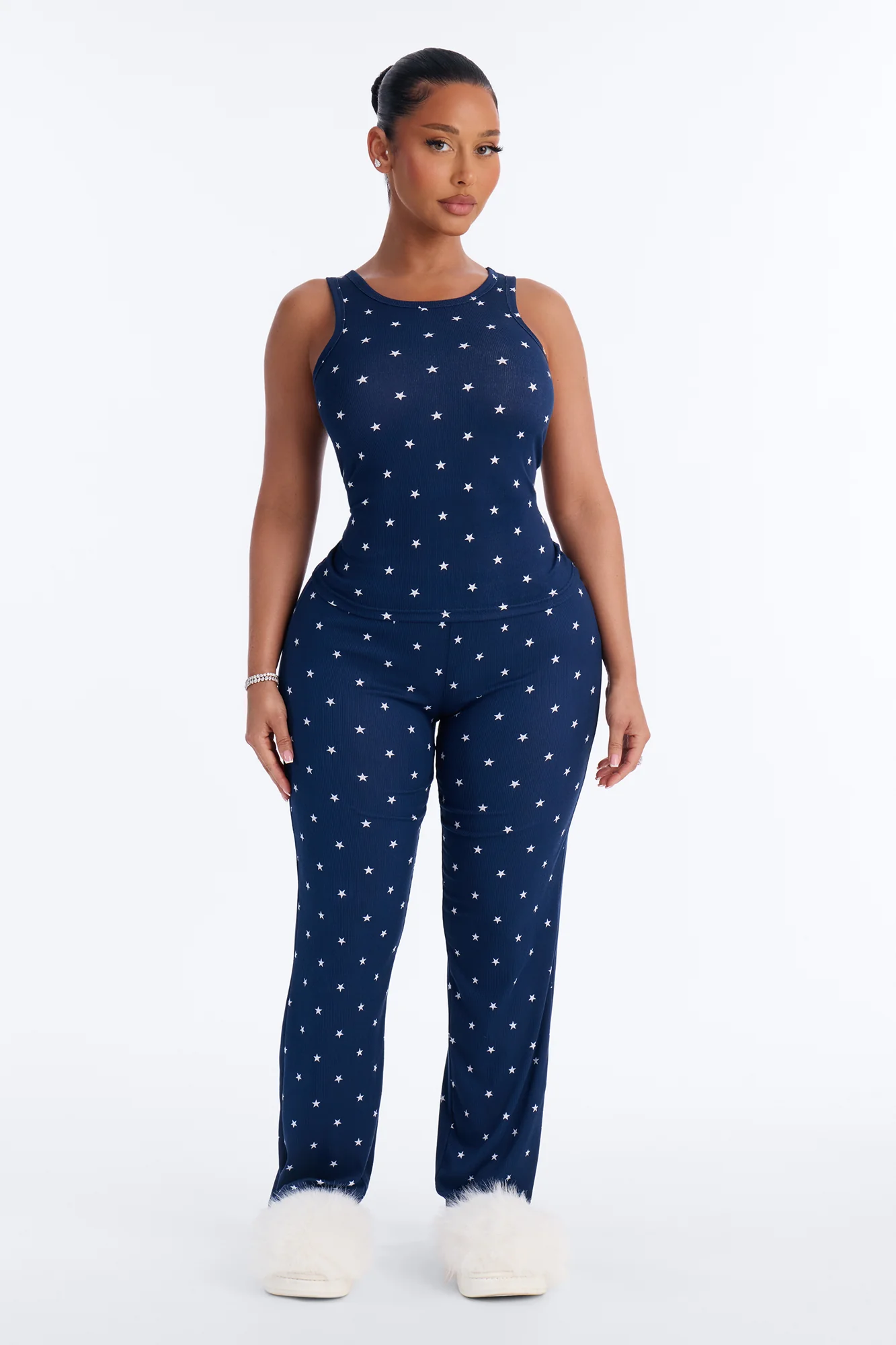 Looking Up At The Stars PJ Pant Set - Navy