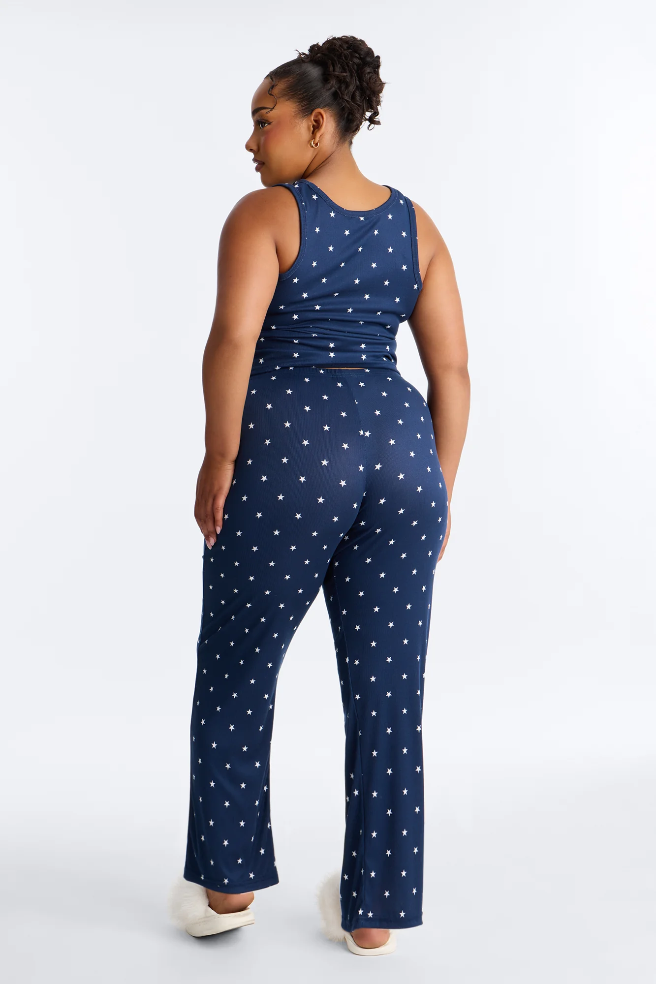 Looking Up At The Stars PJ Pant Set - Navy - Image 8
