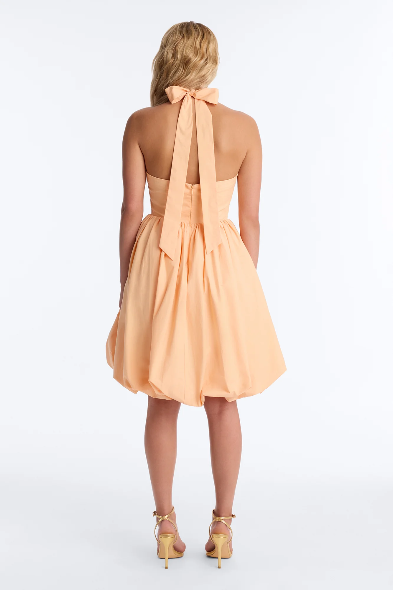 Lori Cutie Poplin Midi Dress - Peach - Image 4