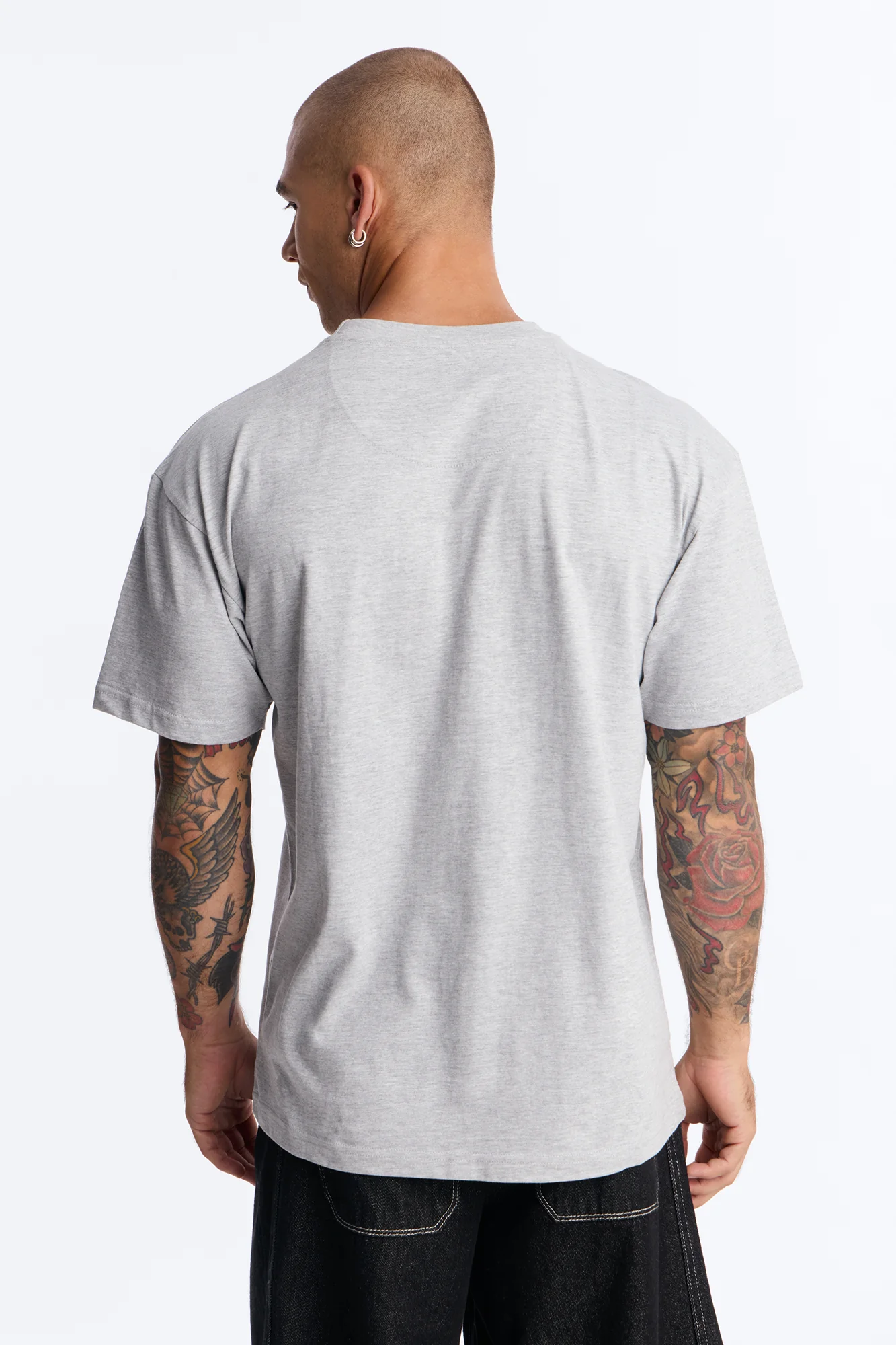 Los Angeles Flocking Short Sleeve Tee - Grey - Image 4