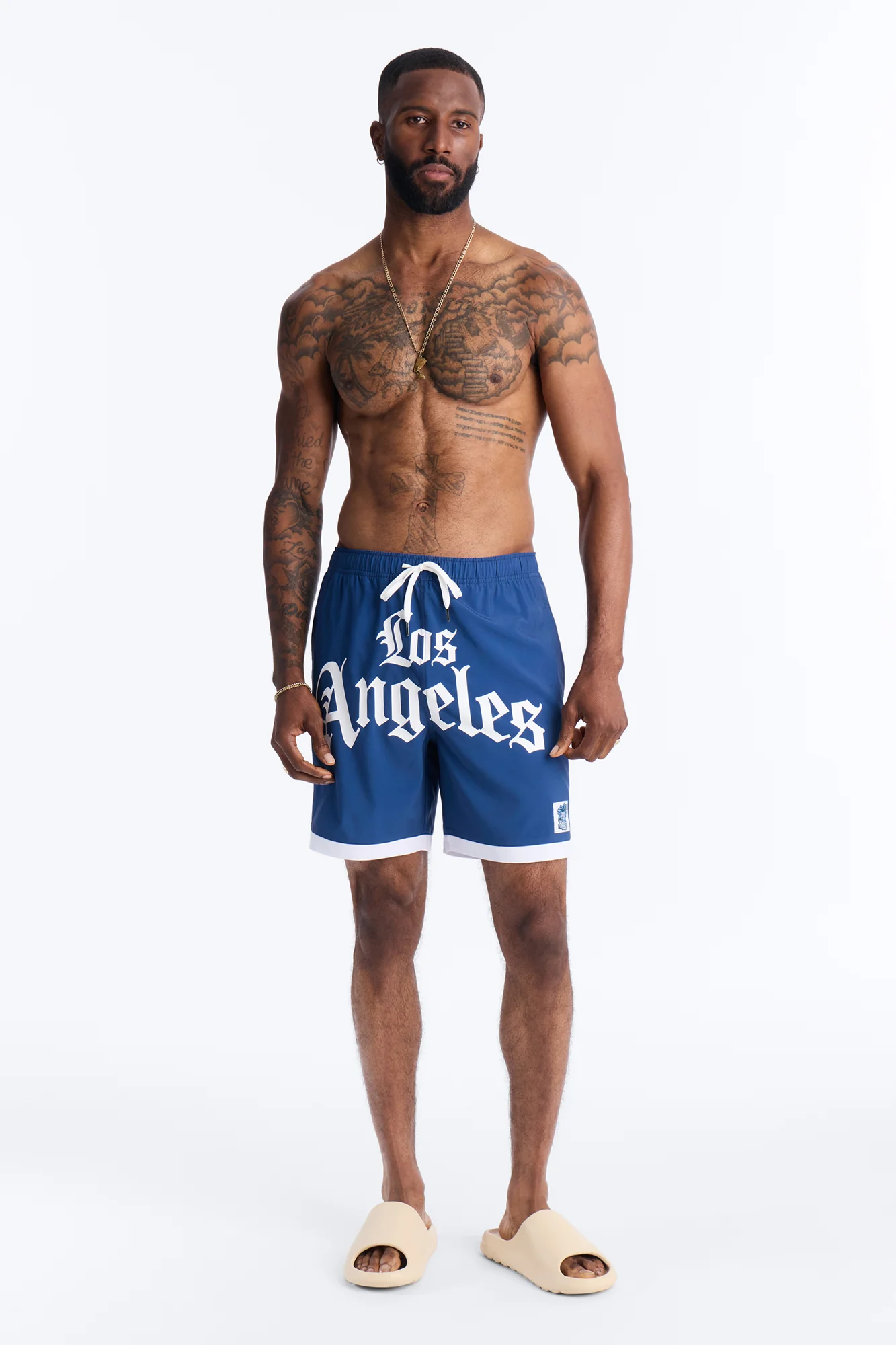 Los Angeles Legend Swim Trunk 7″ - Blue/combo - Image 2