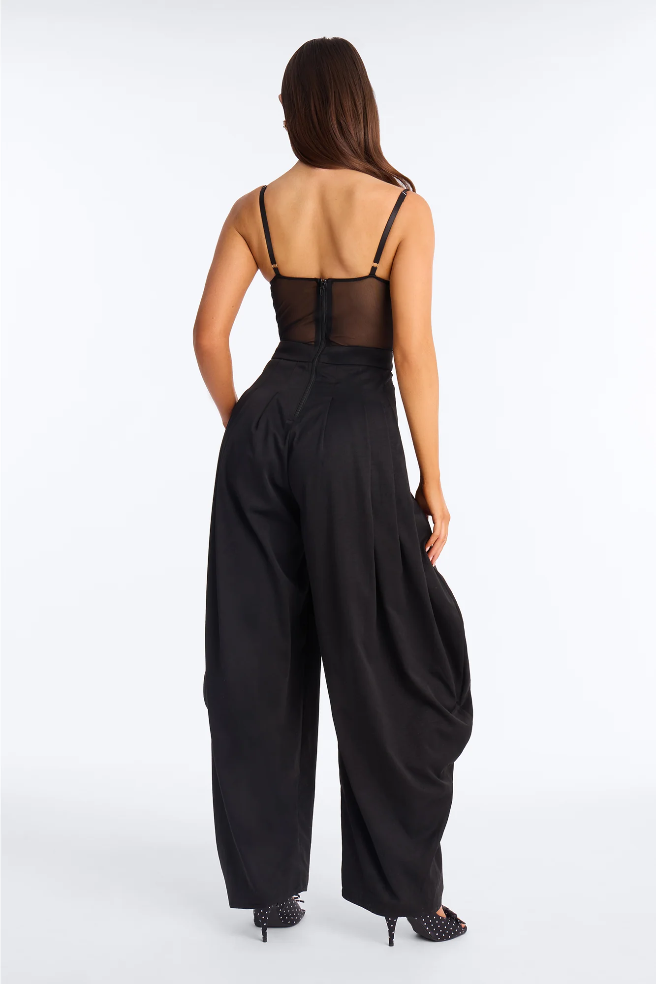 Loud Moves Barrel Leg Jumpsuit - Black - Image 4