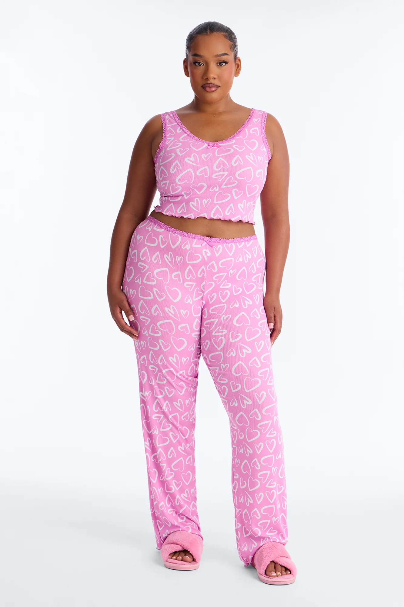 Love All Around Me PJ Pant Set - Pink/combo - Image 5