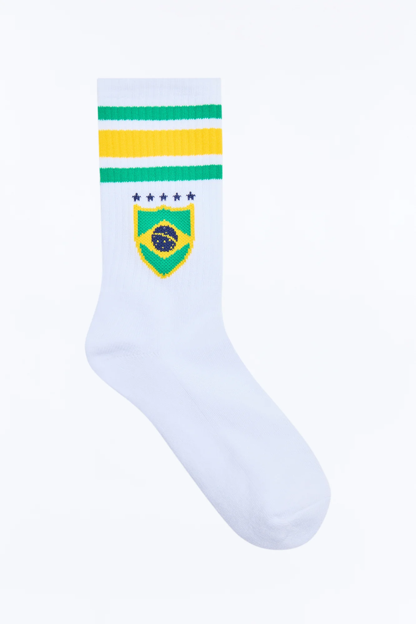 Love Brazil Crew Socks - White/combo