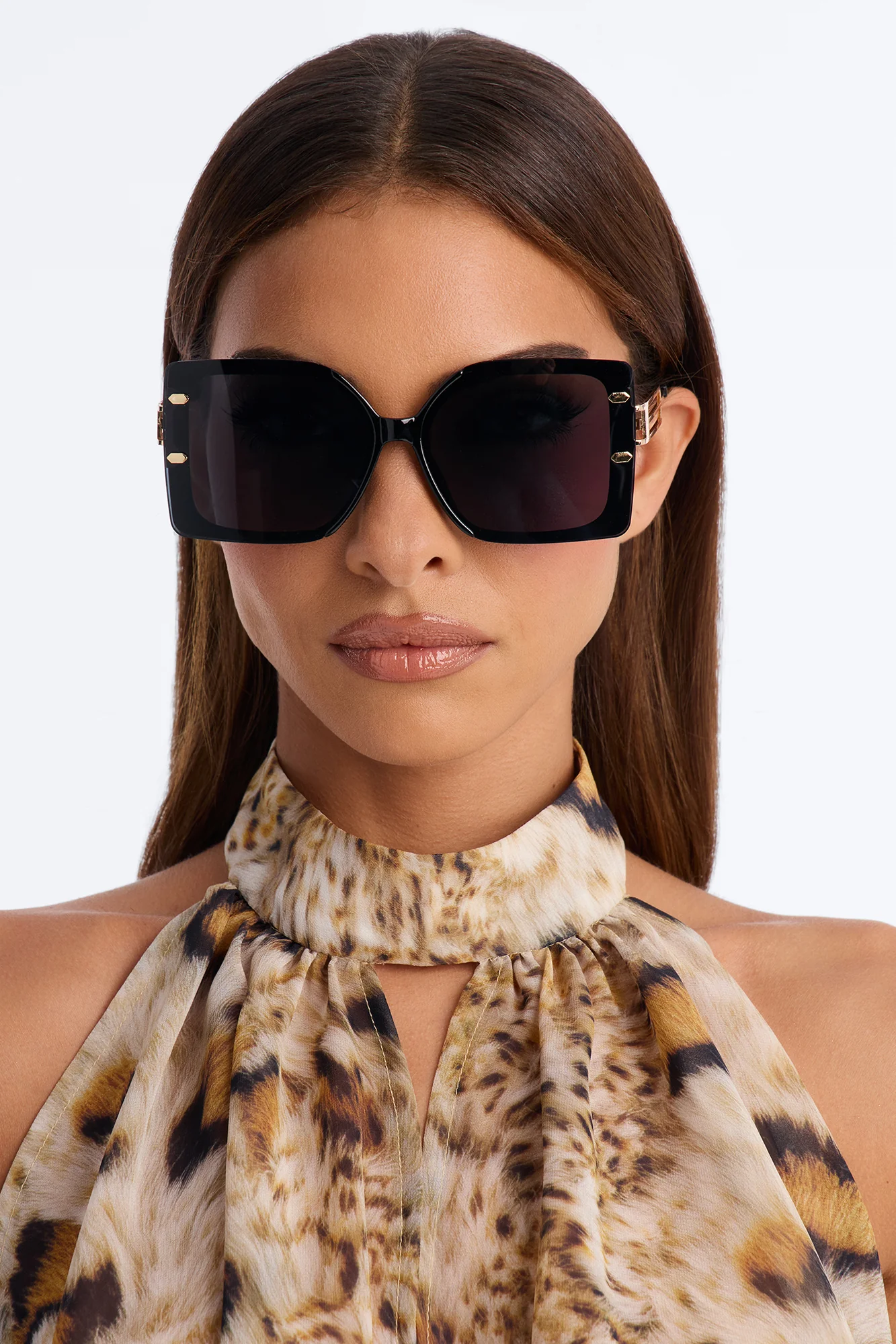 Love Drunk Square Sunglasses - Black