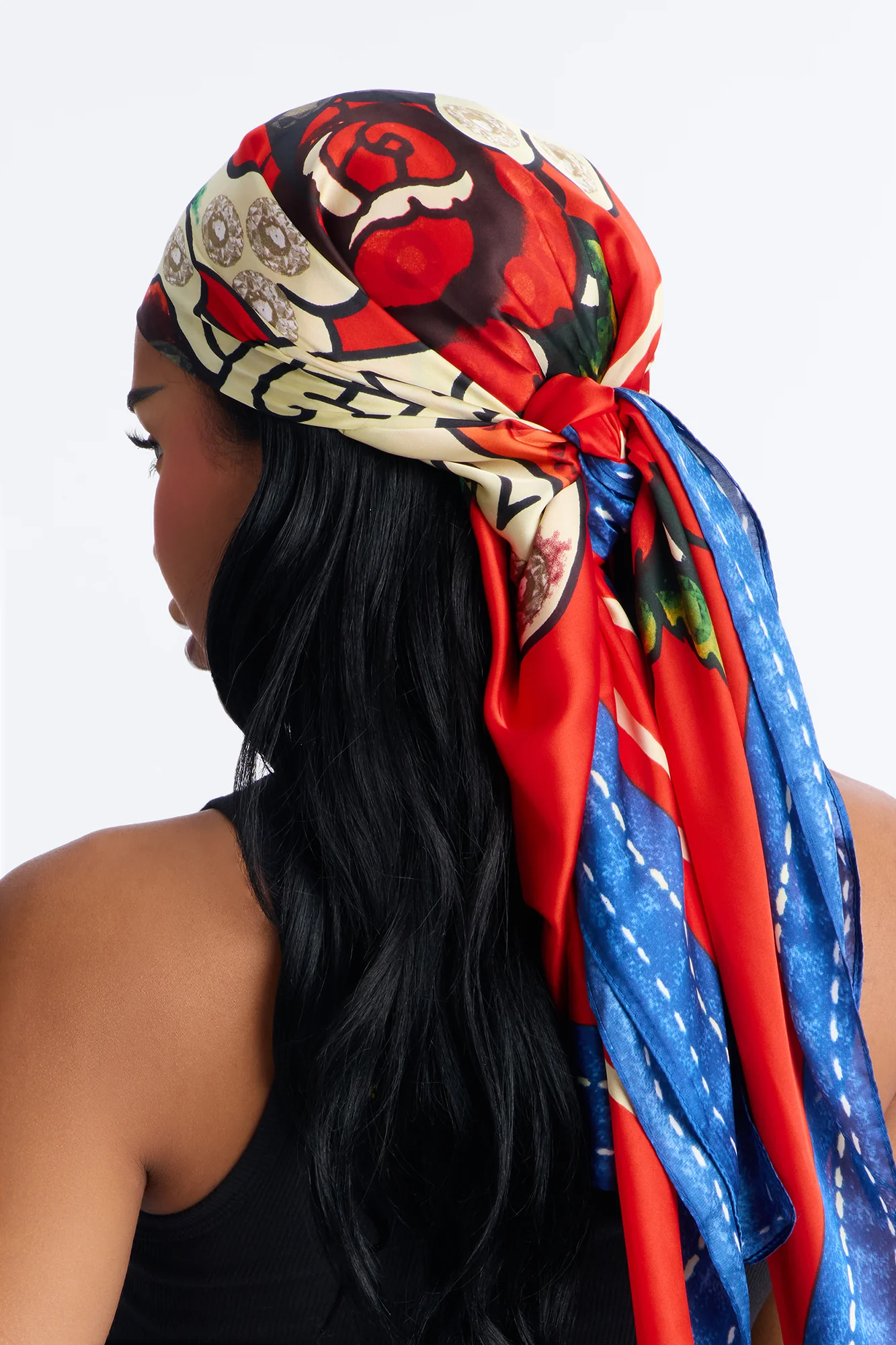 Love Kills Slowly Ed Hardy Head Scarf - Red/combo