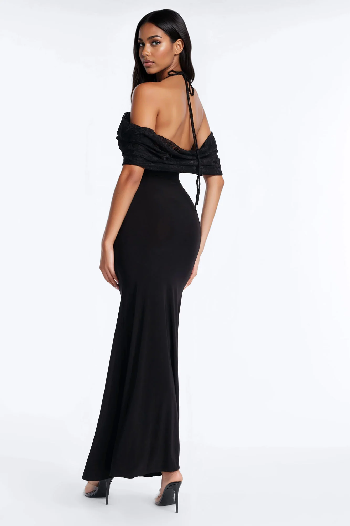 Loveable Aura Lace Maxi Dress - Black - Image 4