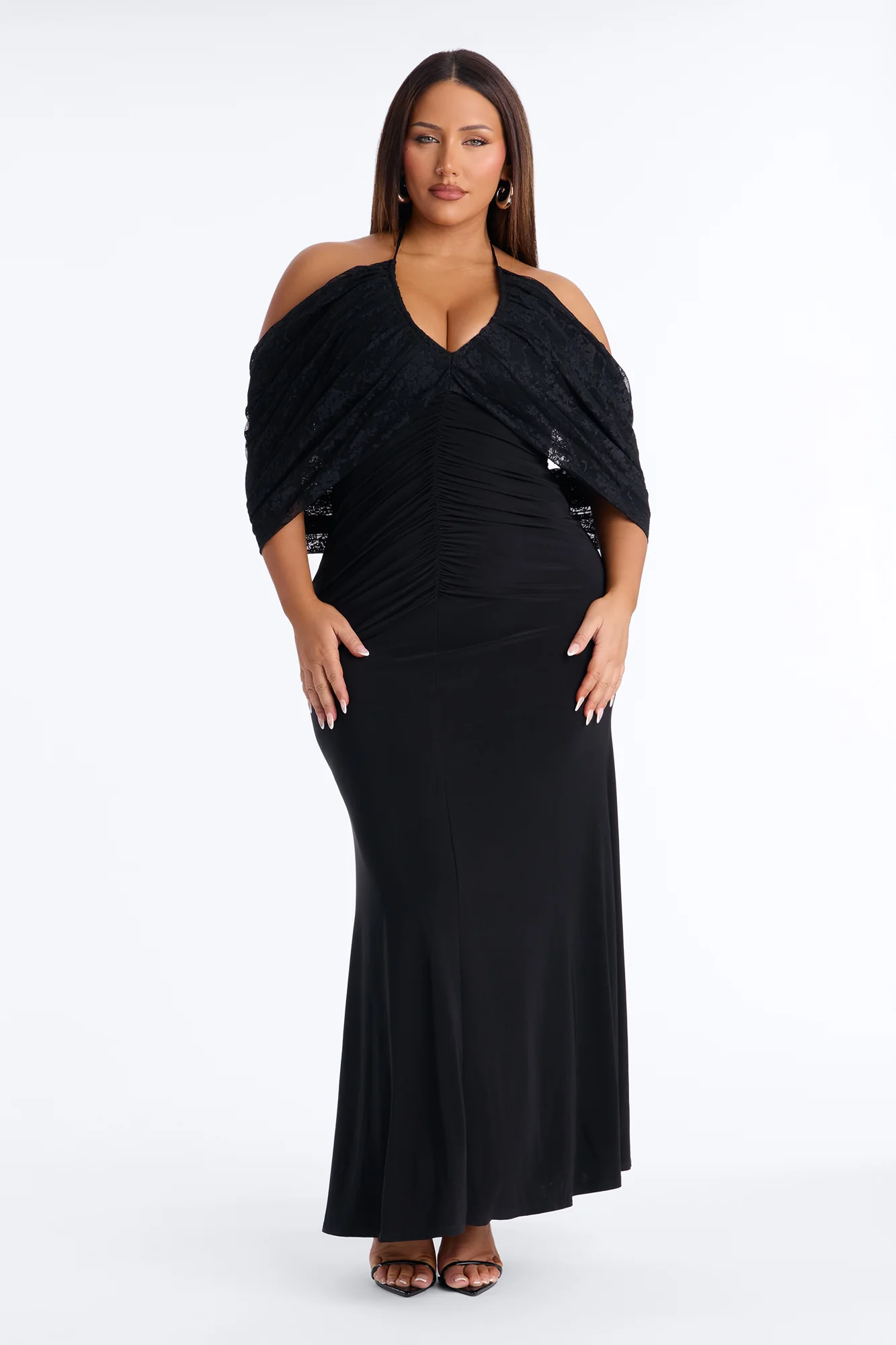 Loveable Aura Lace Maxi Dress - Black - Image 5