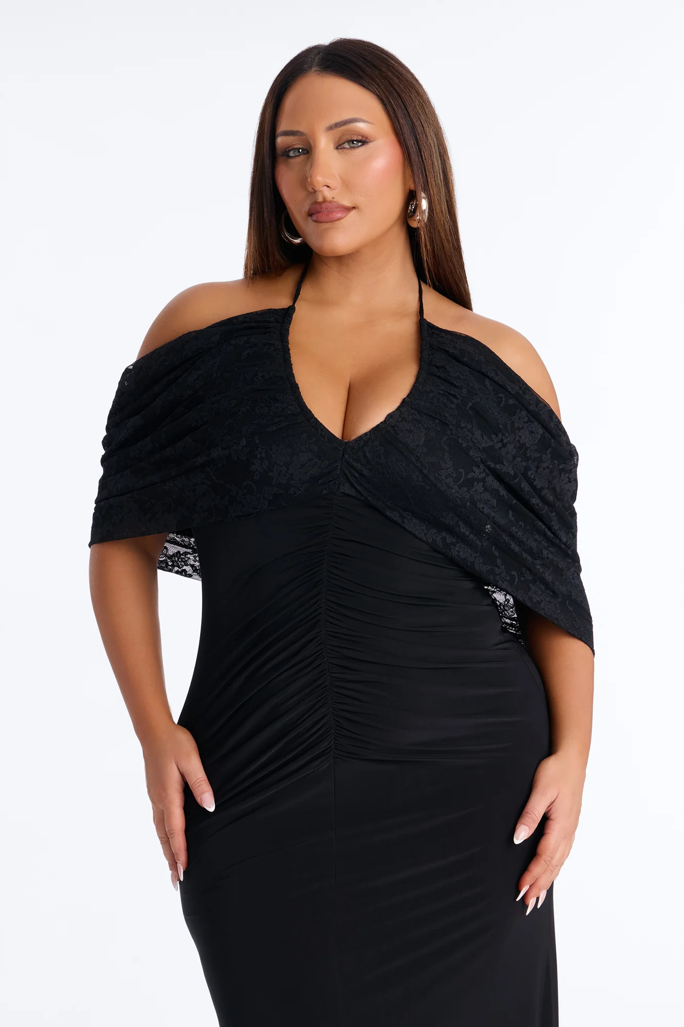 Loveable Aura Lace Maxi Dress - Black - Image 6