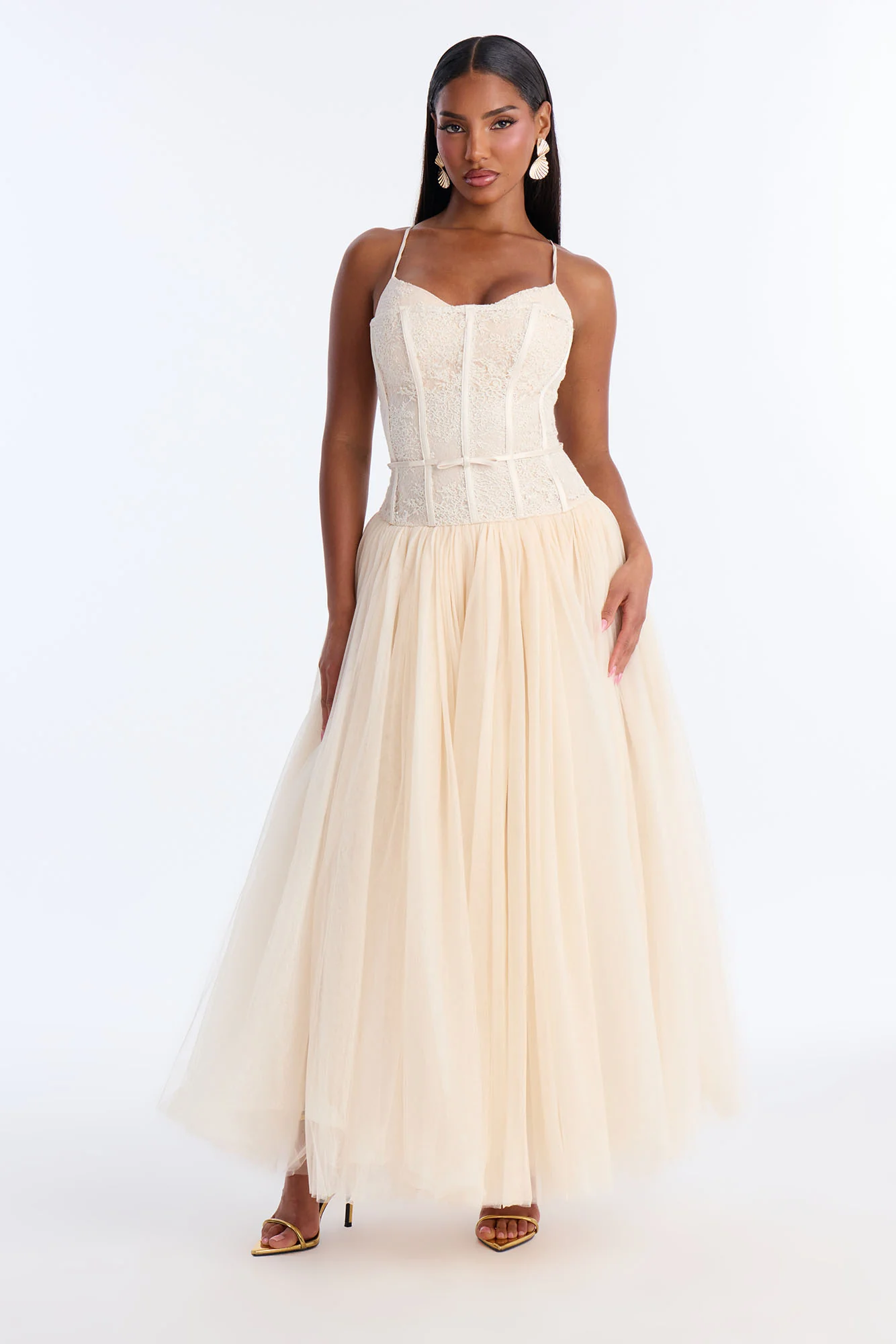 Lover Girl Lace Gown - Cream