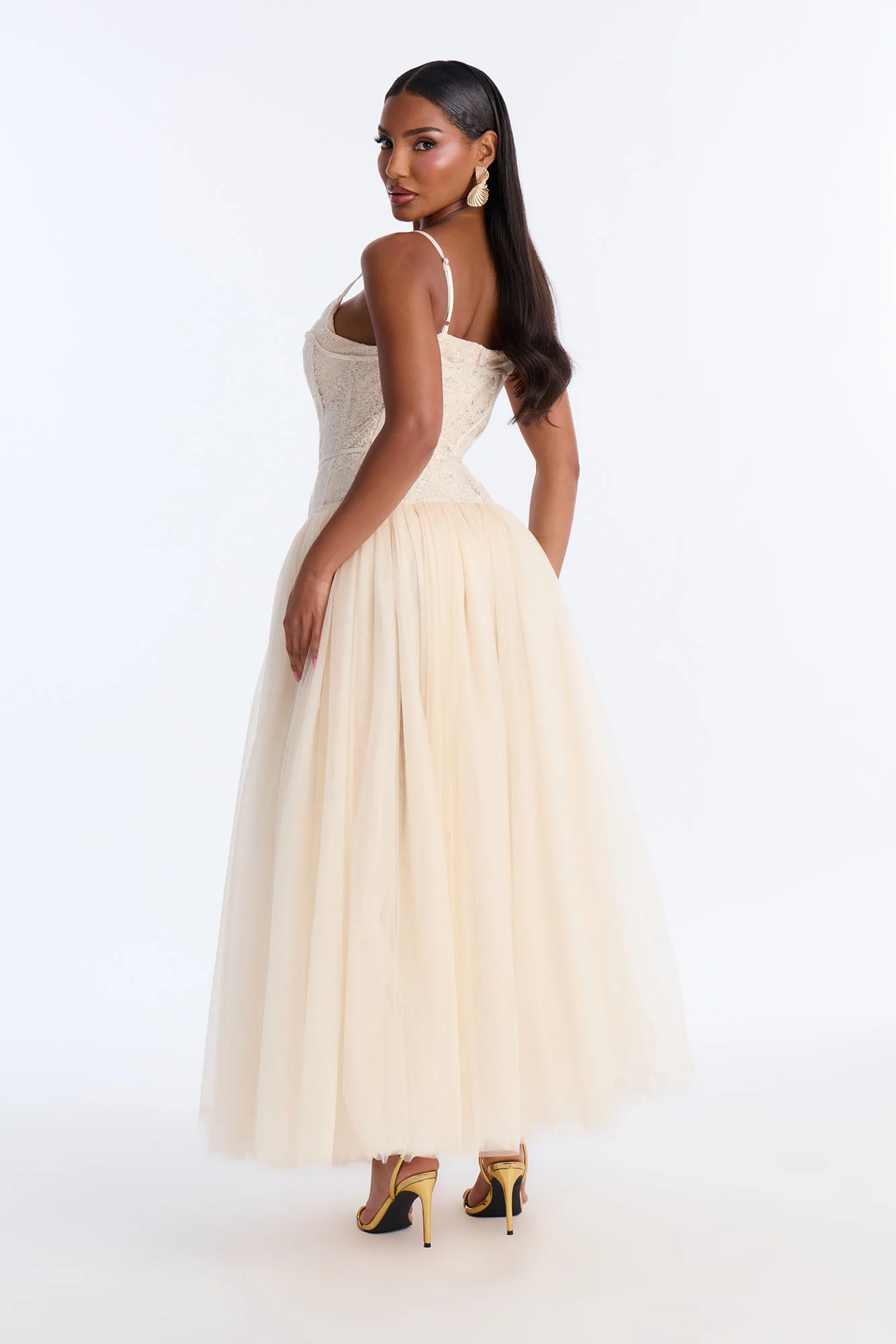 Lover Girl Lace Gown - Cream - Image 4