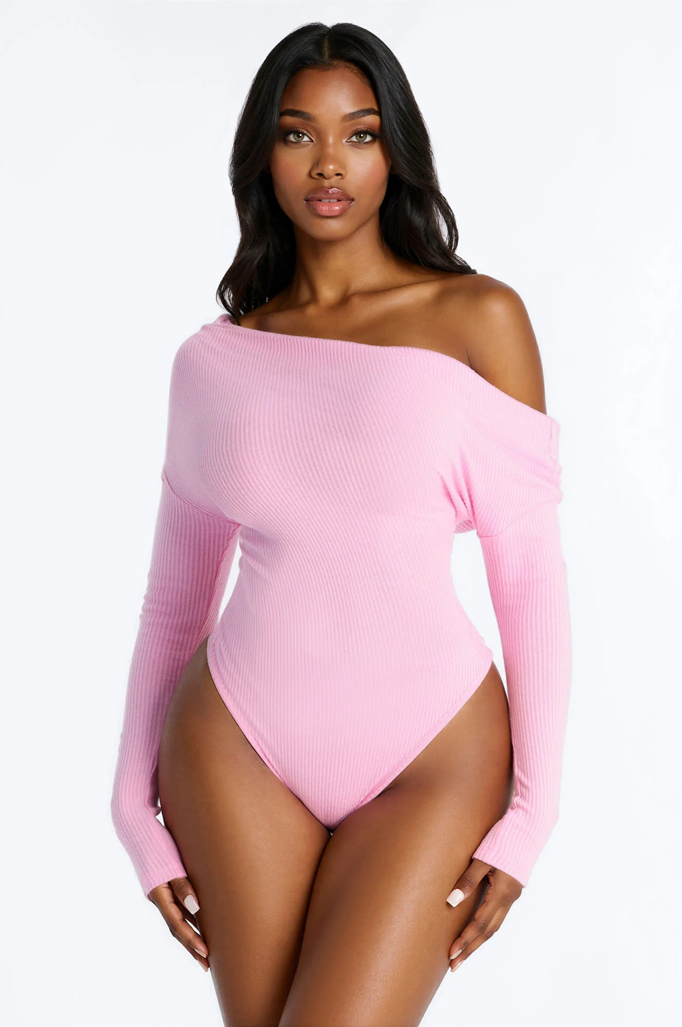 Lover Girl Sweater Bodysuit - Pink