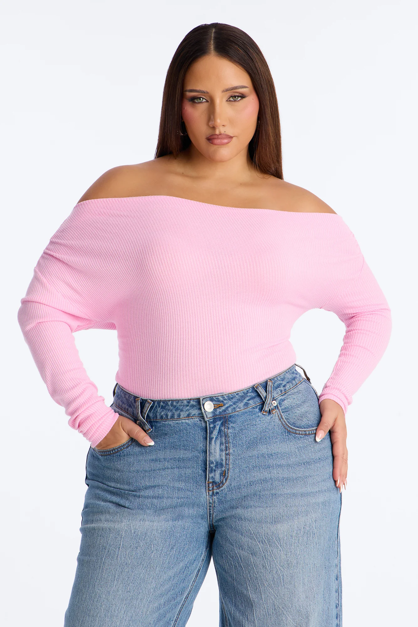 Lover Girl Sweater Bodysuit - Pink - Image 7