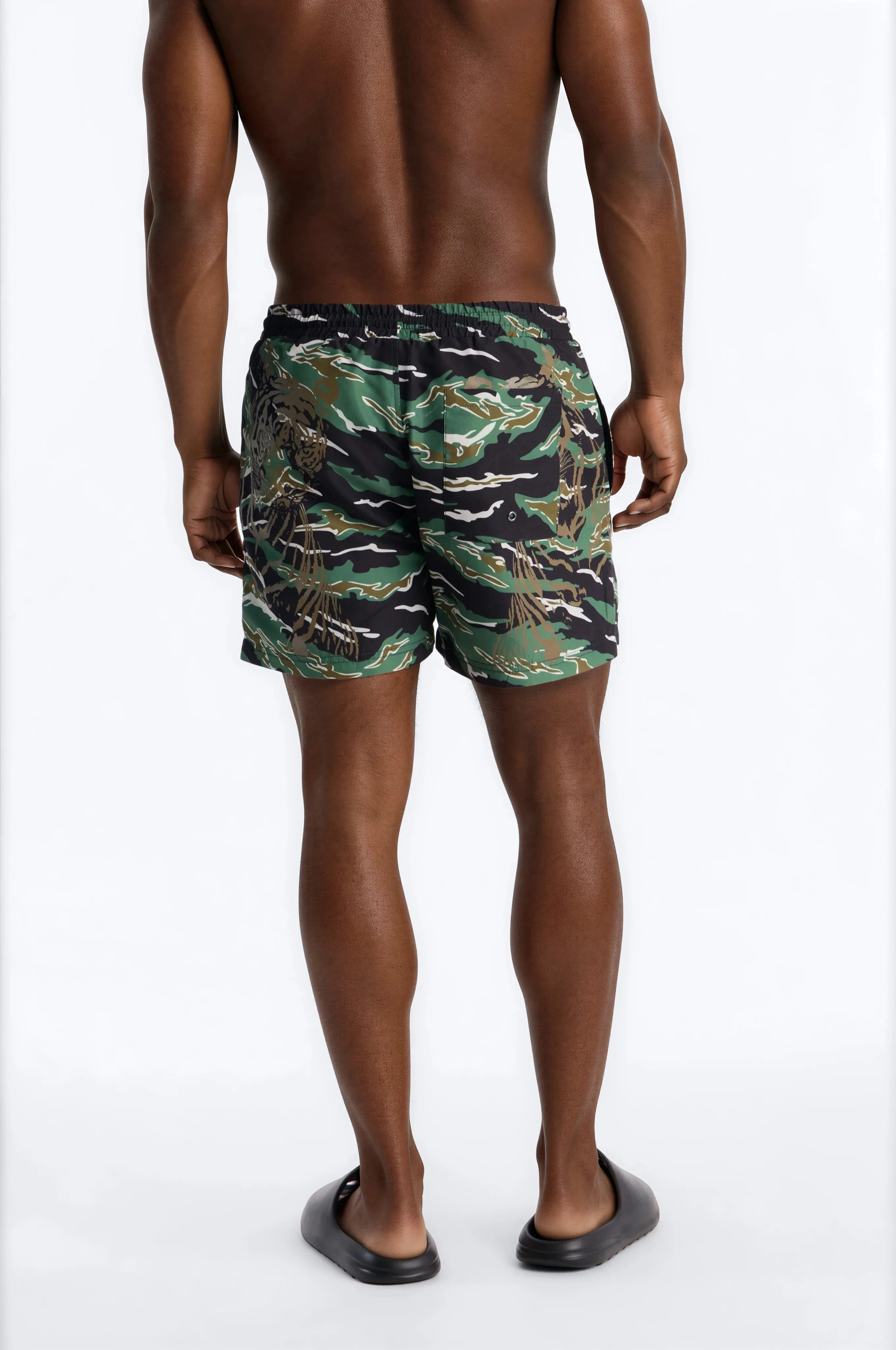 Loyalty First Camo Swim Trunk 4″ - Black/combo - Image 4