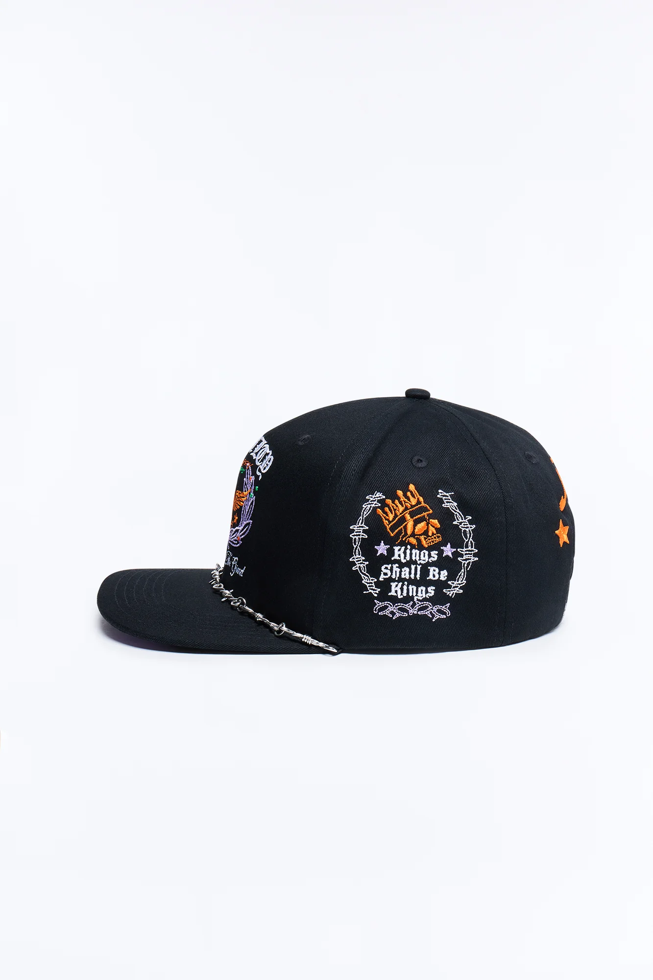 Loyalty Graphic Embroidered Snapback Hat - Black - Image 5