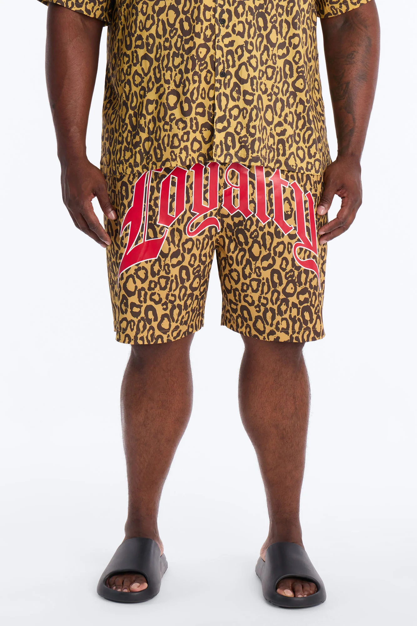 Loyalty In The Wild Swim Trunk 7″ - Leopard - Image 5