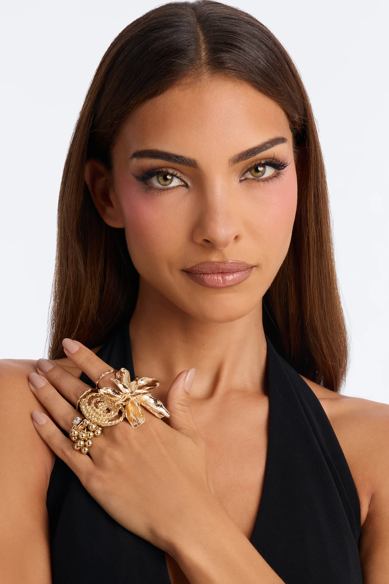 Lucent Dreams 6 Piece Ring Set - Gold - Image 2