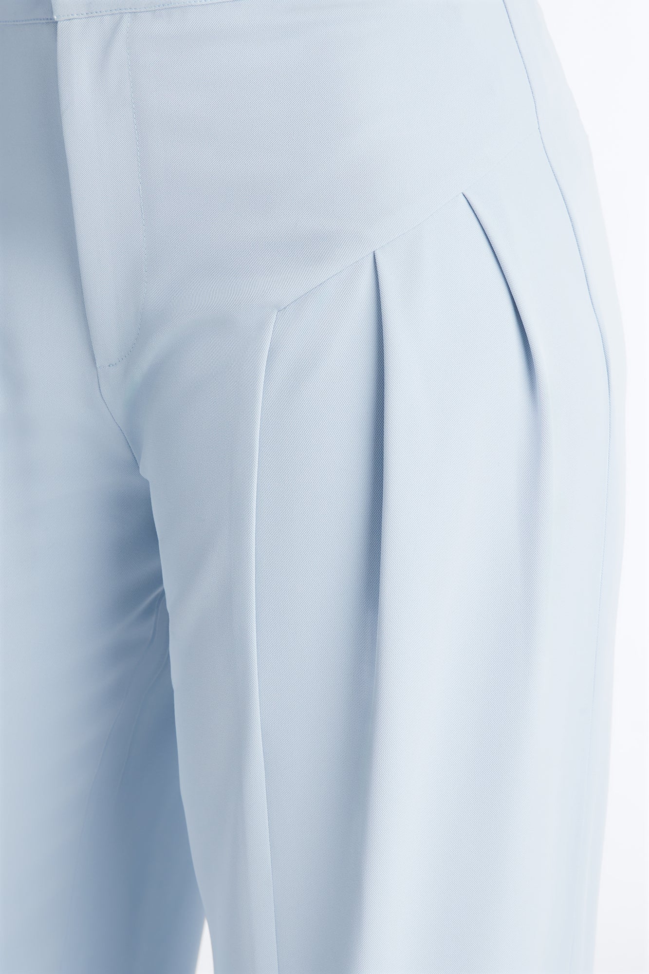 Luciane Pleated Trouser Pant 33″ - Light Blue - Image 3