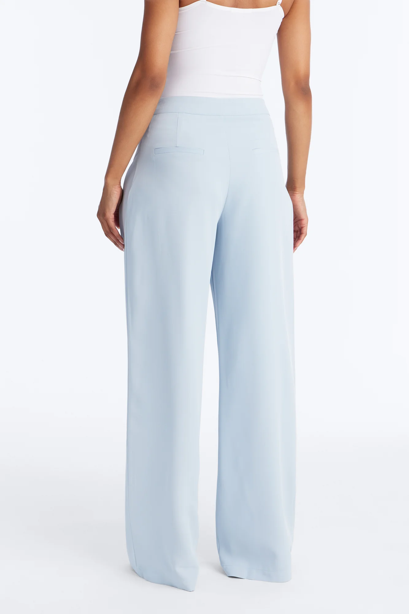 Luciane Pleated Trouser Pant 33″ - Light Blue - Image 4