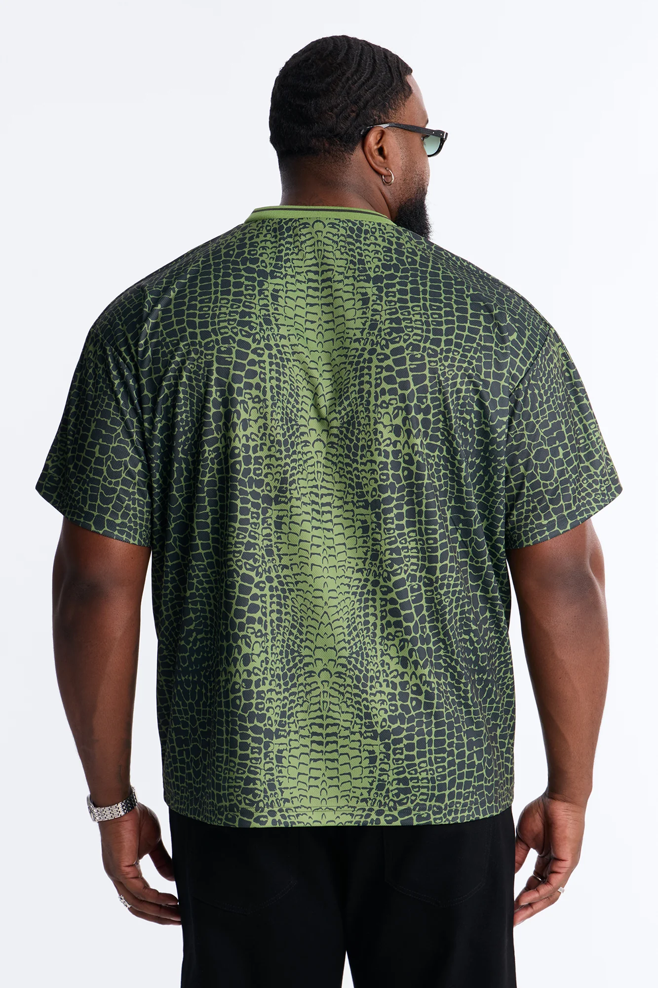 Lucky 777 V-Neck Soccer Jersey - Green - Image 8