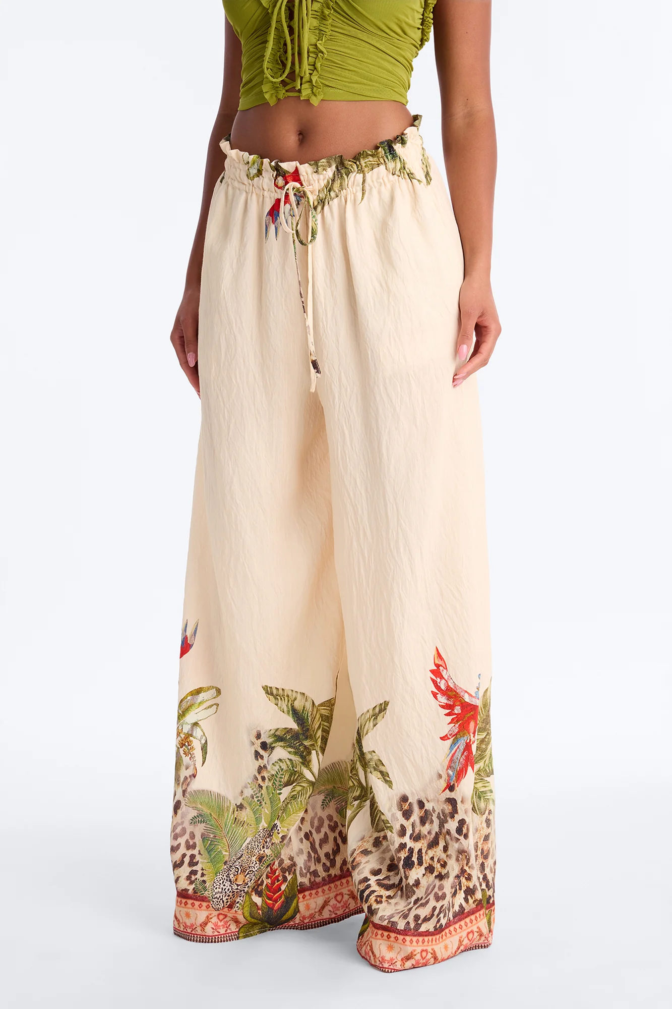 Ludlow Breezy High Rise Wide Leg Pant - Multi Color - Image 2